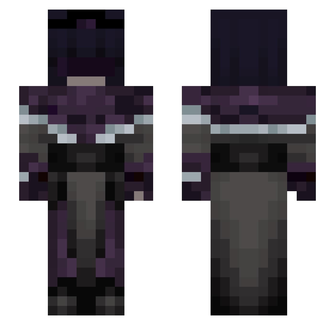 Darka2667 Minecraft skin, front and back view