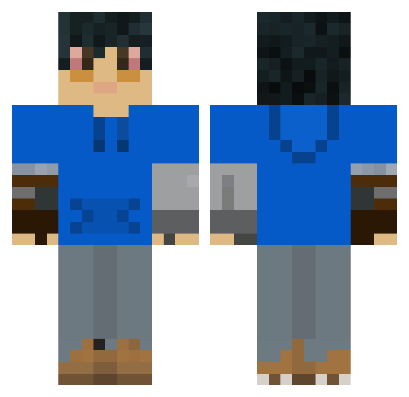 Freddysep_ Minecraft skin, front and back view