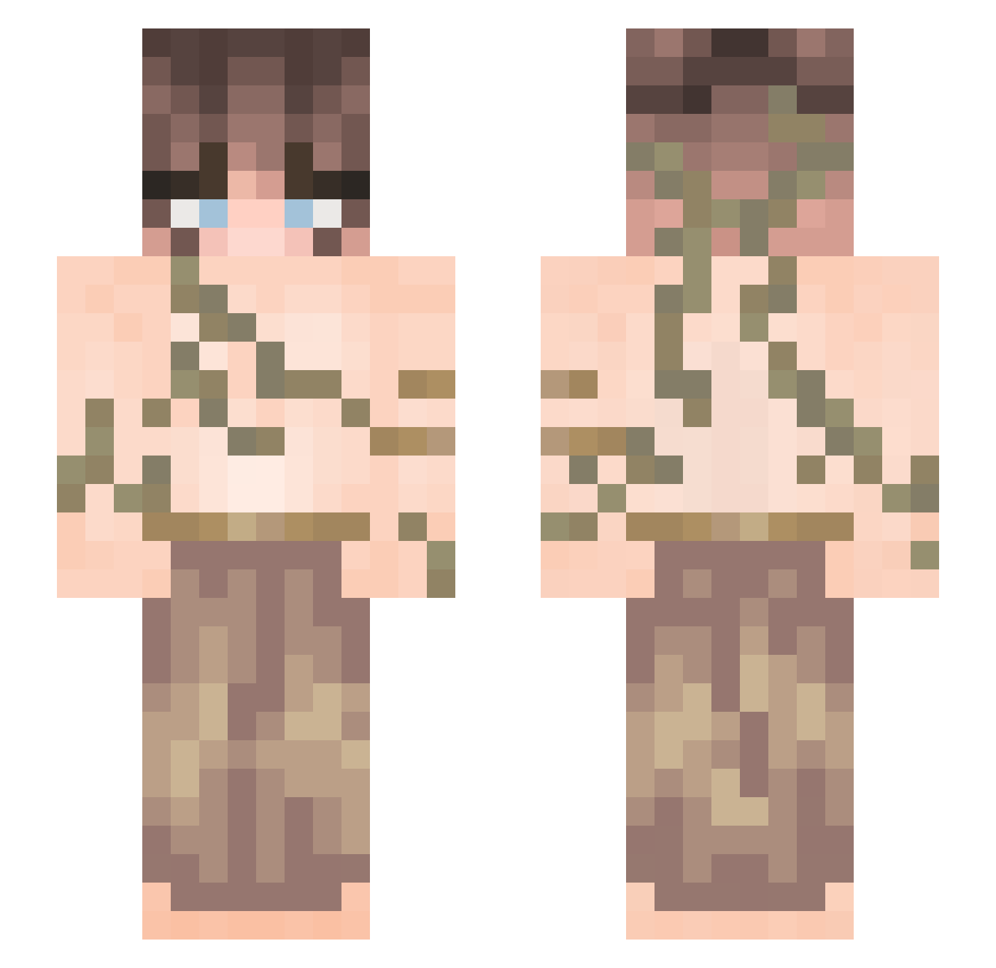 _Bxnnz_ Minecraft skin, front and back view