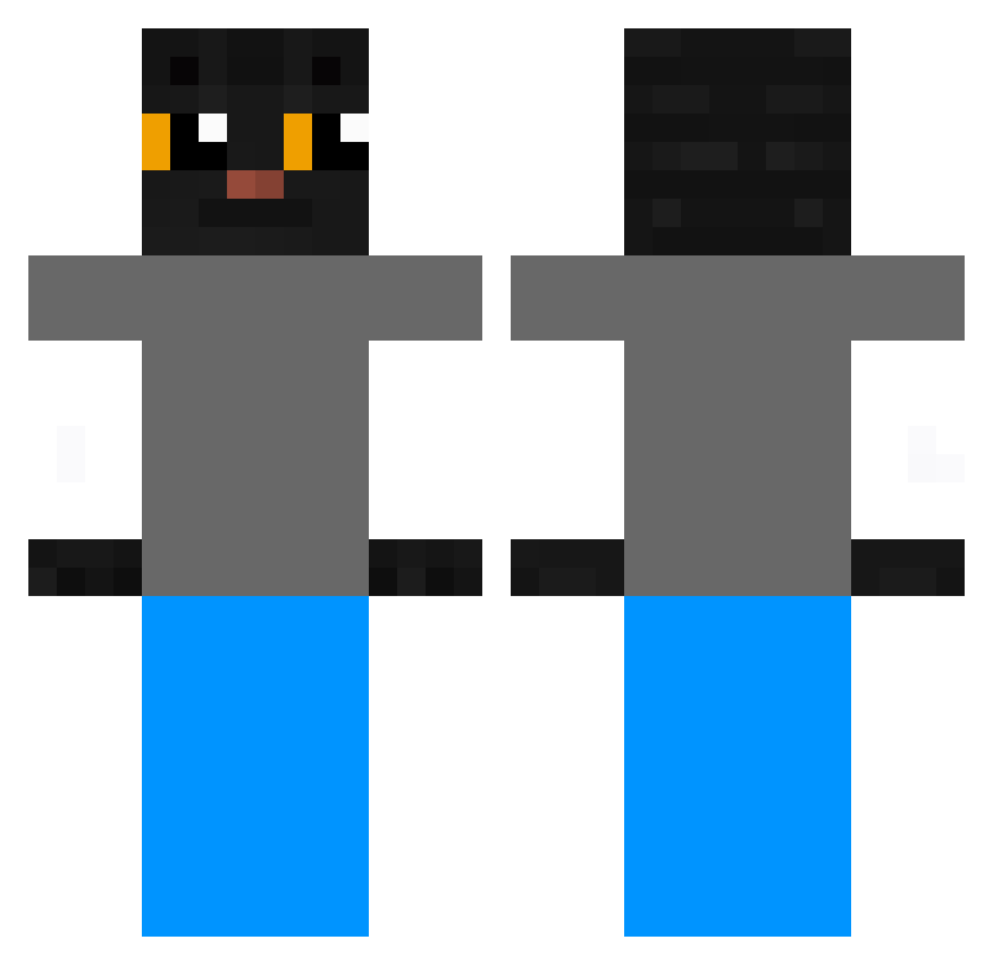 swtblod Minecraft skin, front and back view