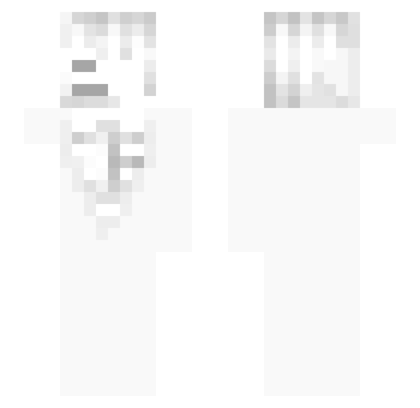 trustgod Minecraft skin, front and back view