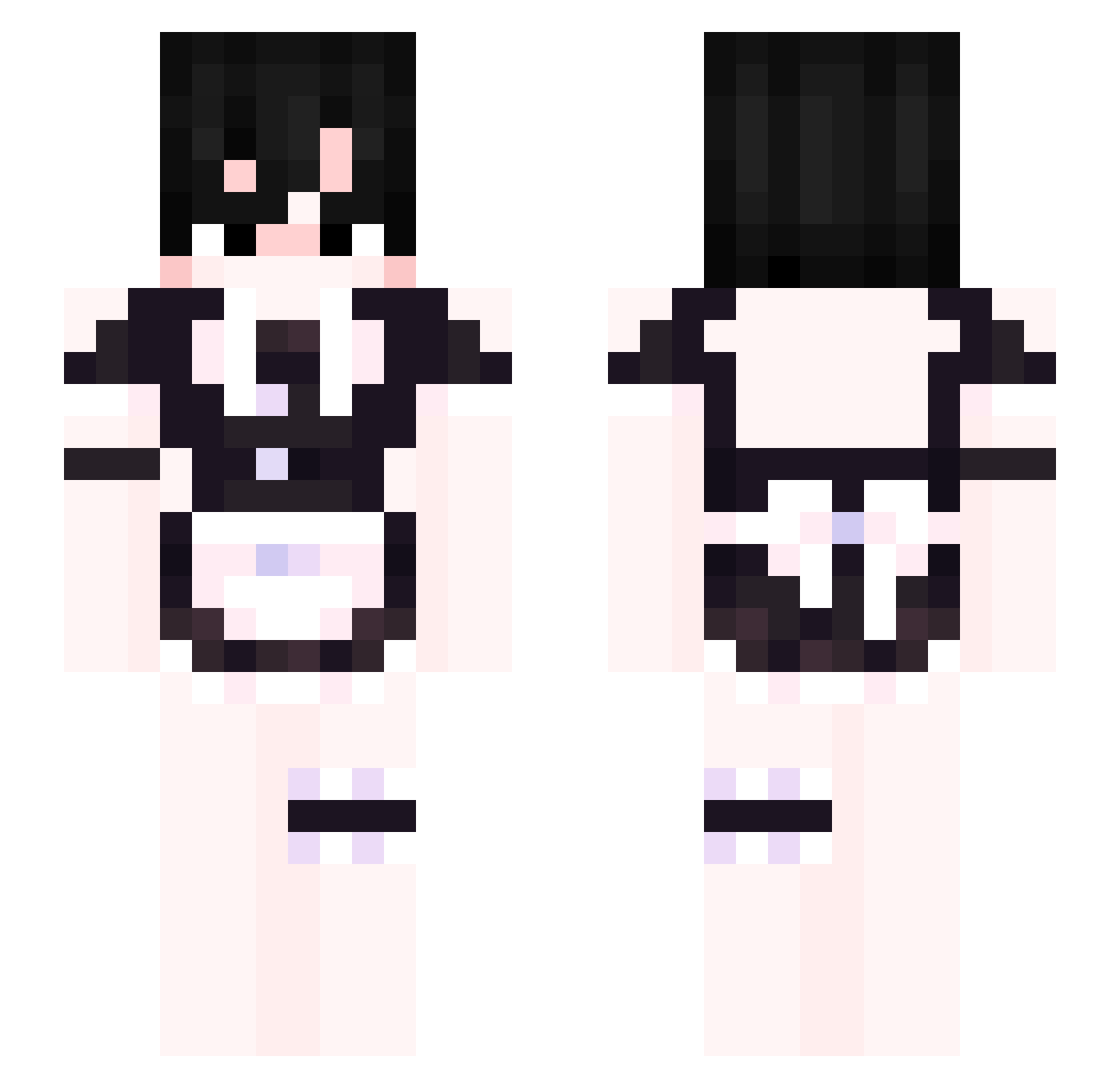 karuma999 Minecraft skin, front and back view
