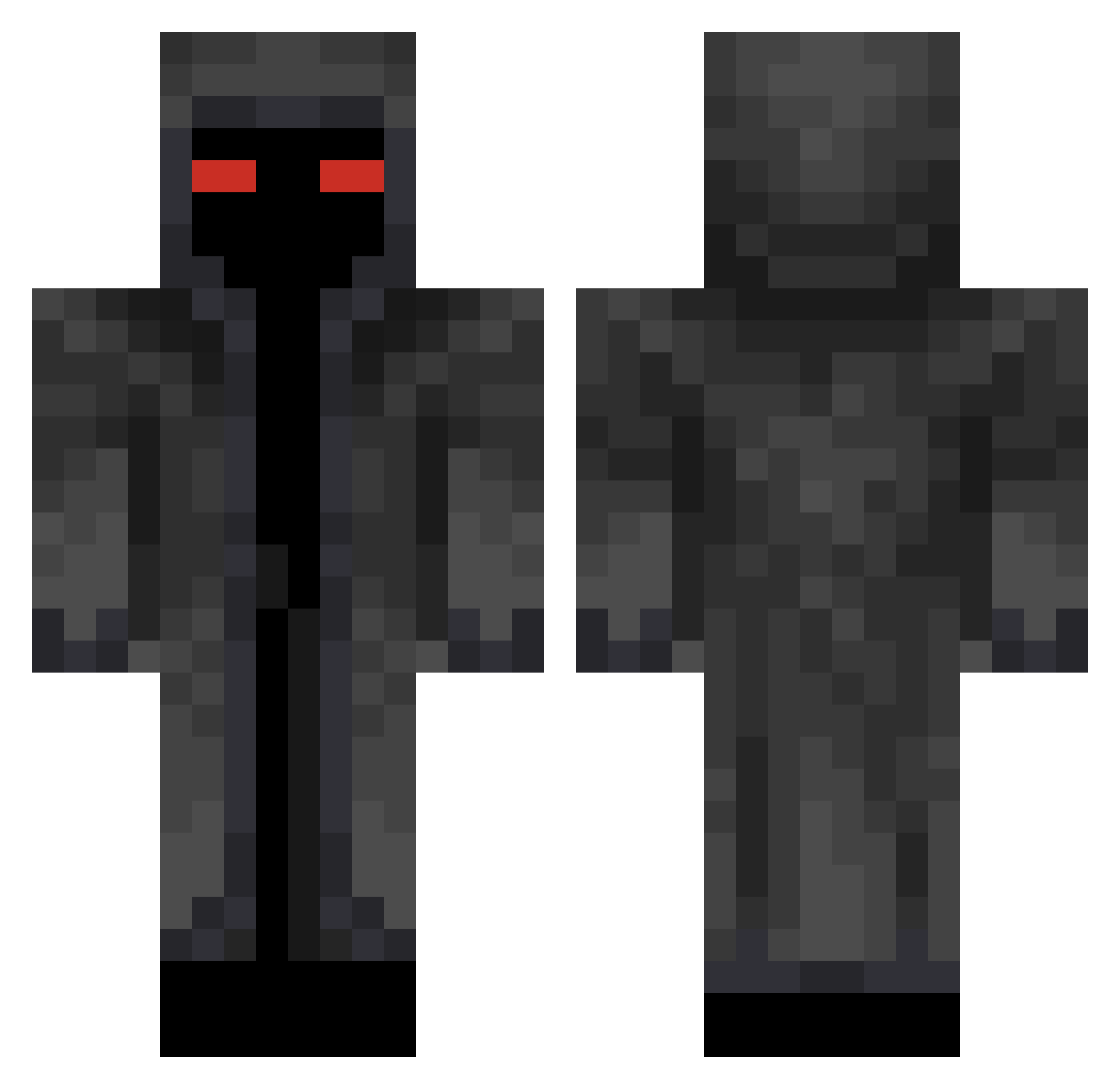 maitotoxin Minecraft skin, front and back view