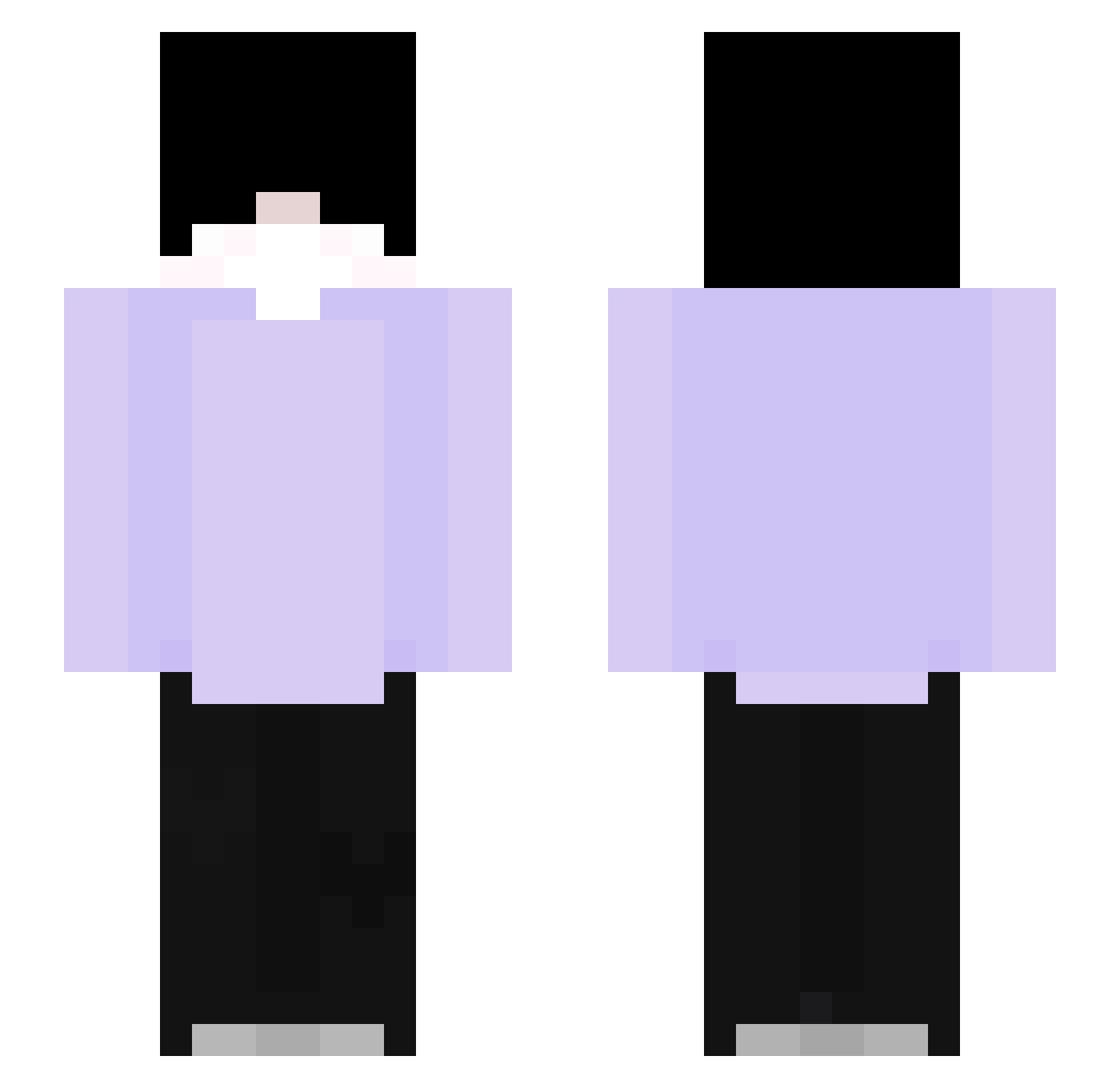TMA26 Minecraft skin, front and back view