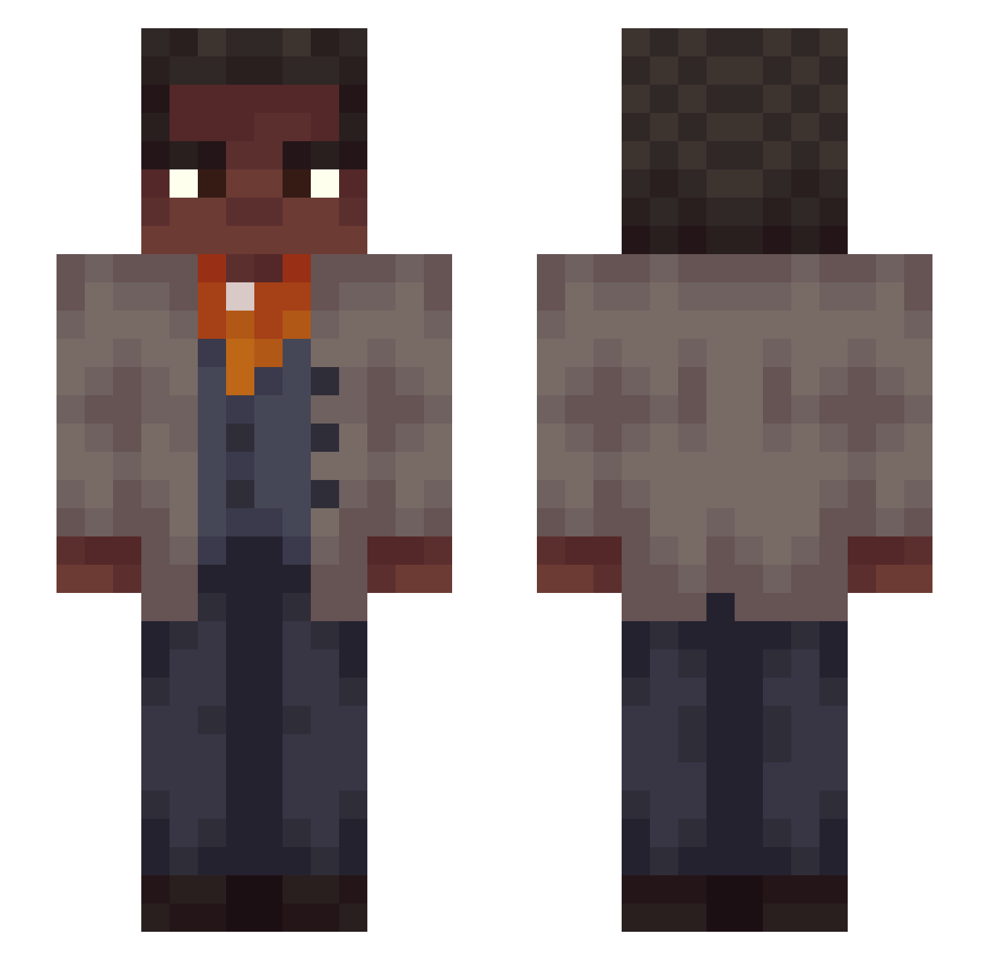 F117Enjoyer Minecraft skin, front and back view