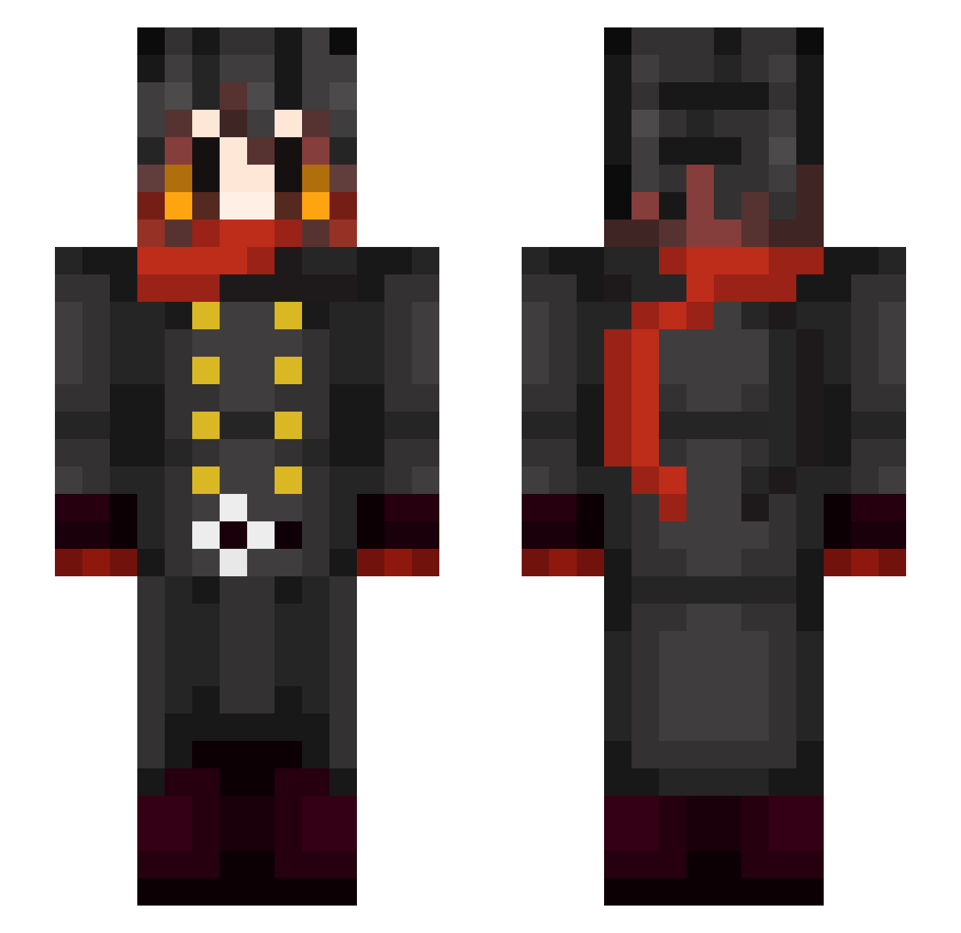 monr4inkirwa Minecraft skin, front and back view