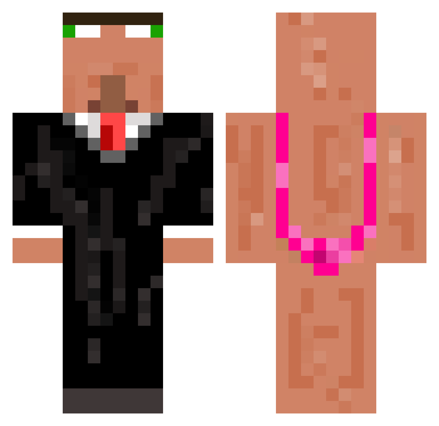 shado_301 Minecraft skin, front and back view