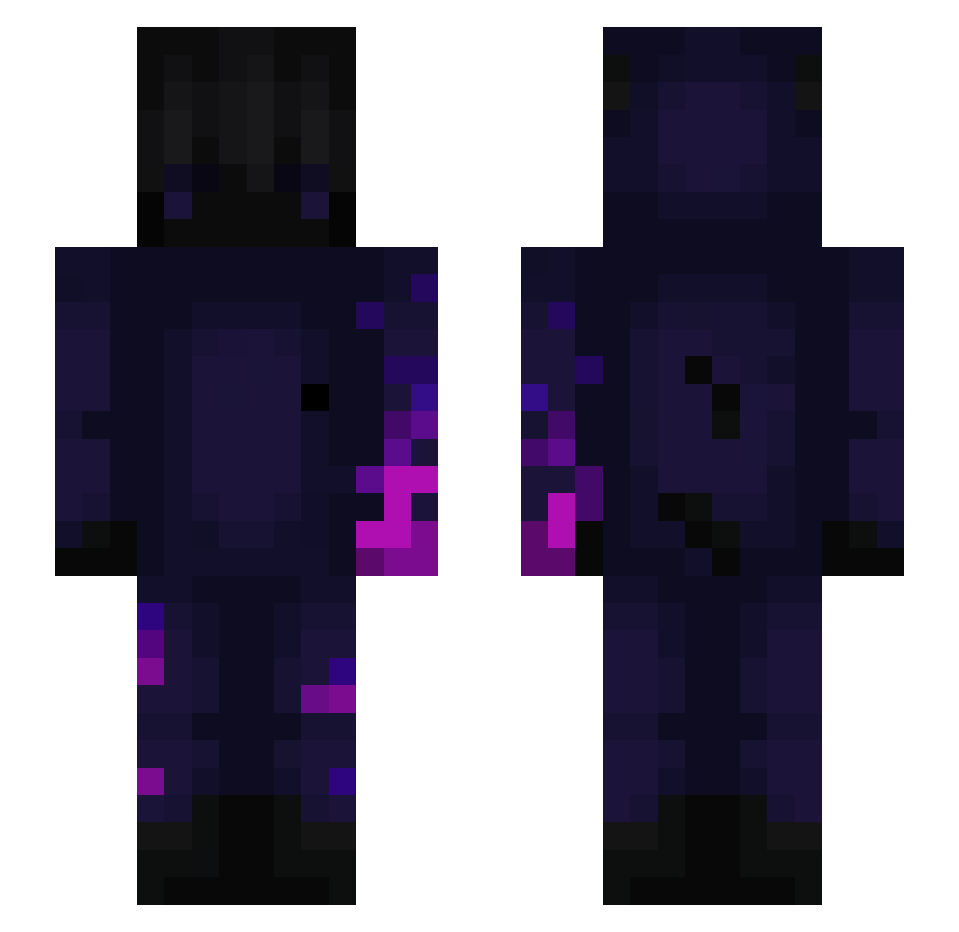_ItzJester Minecraft skin, front and back view