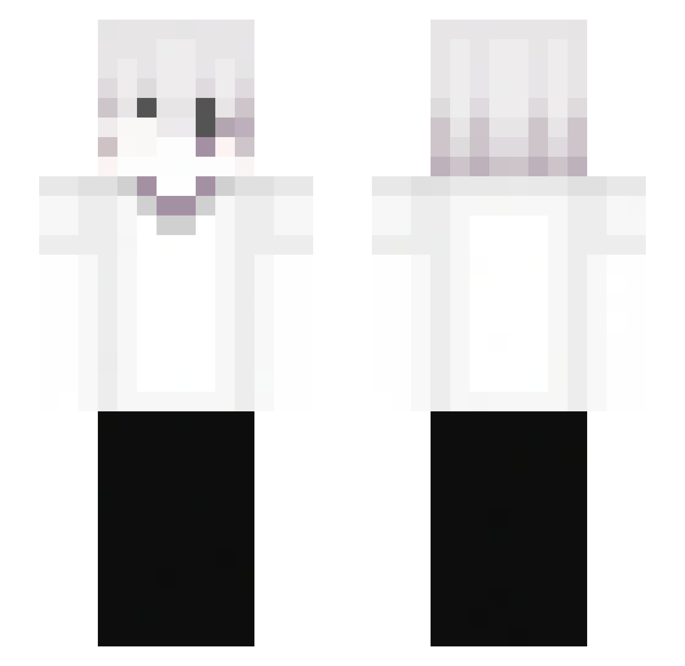 Fear009 Minecraft skin, front and back view