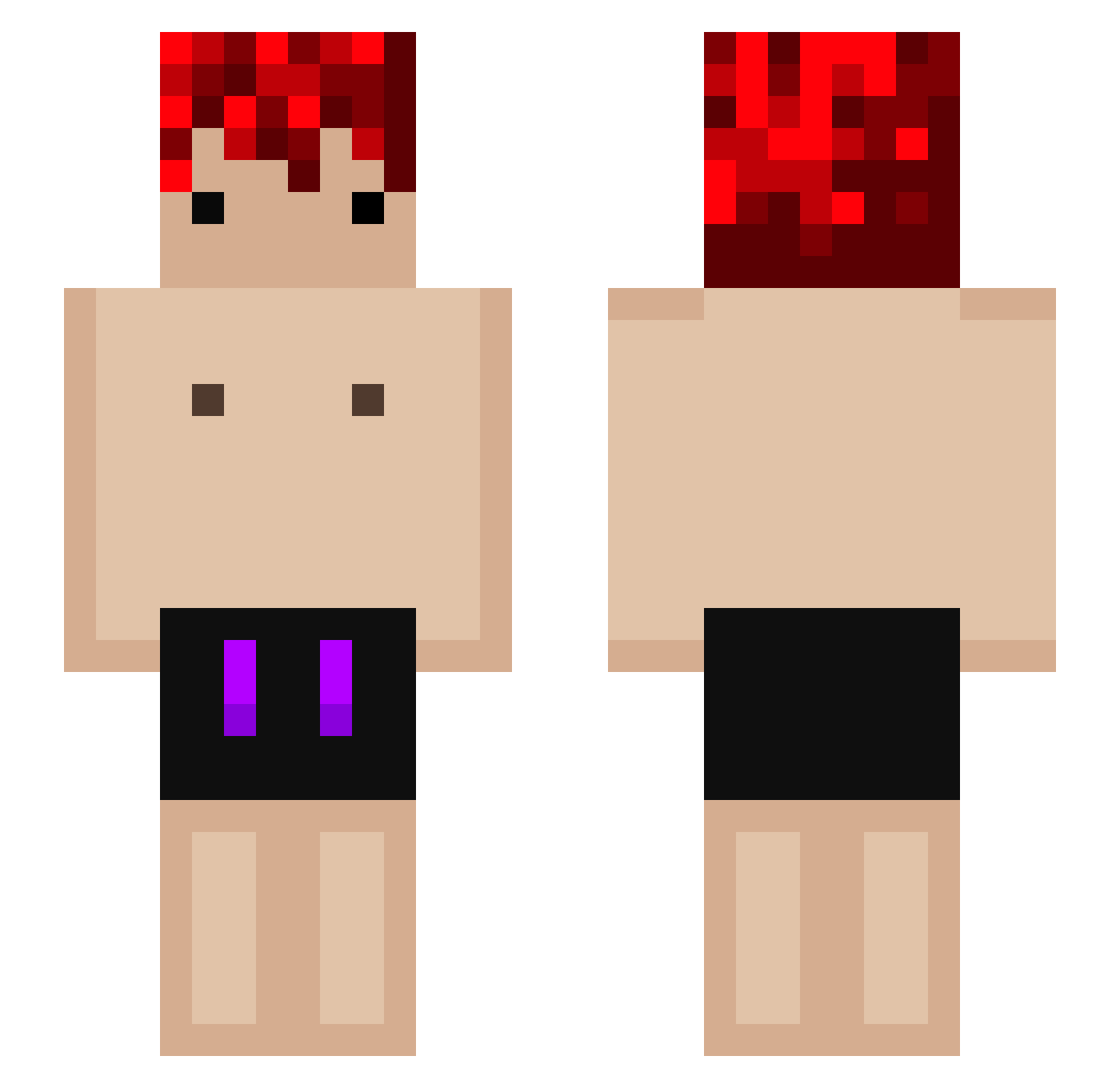 Viper_cs Minecraft skin, front and back view