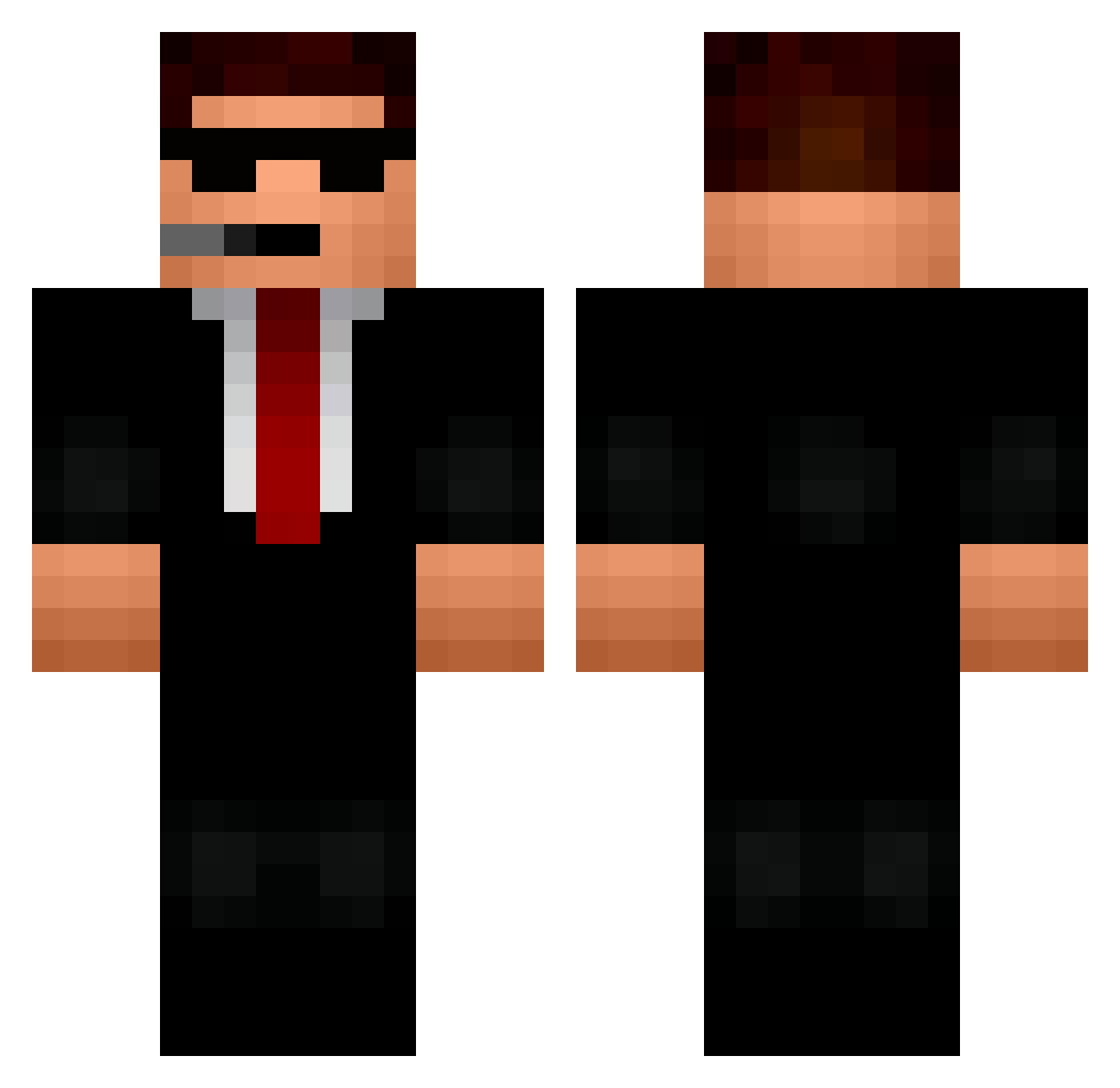 KraiJieh Minecraft skin, front and back view