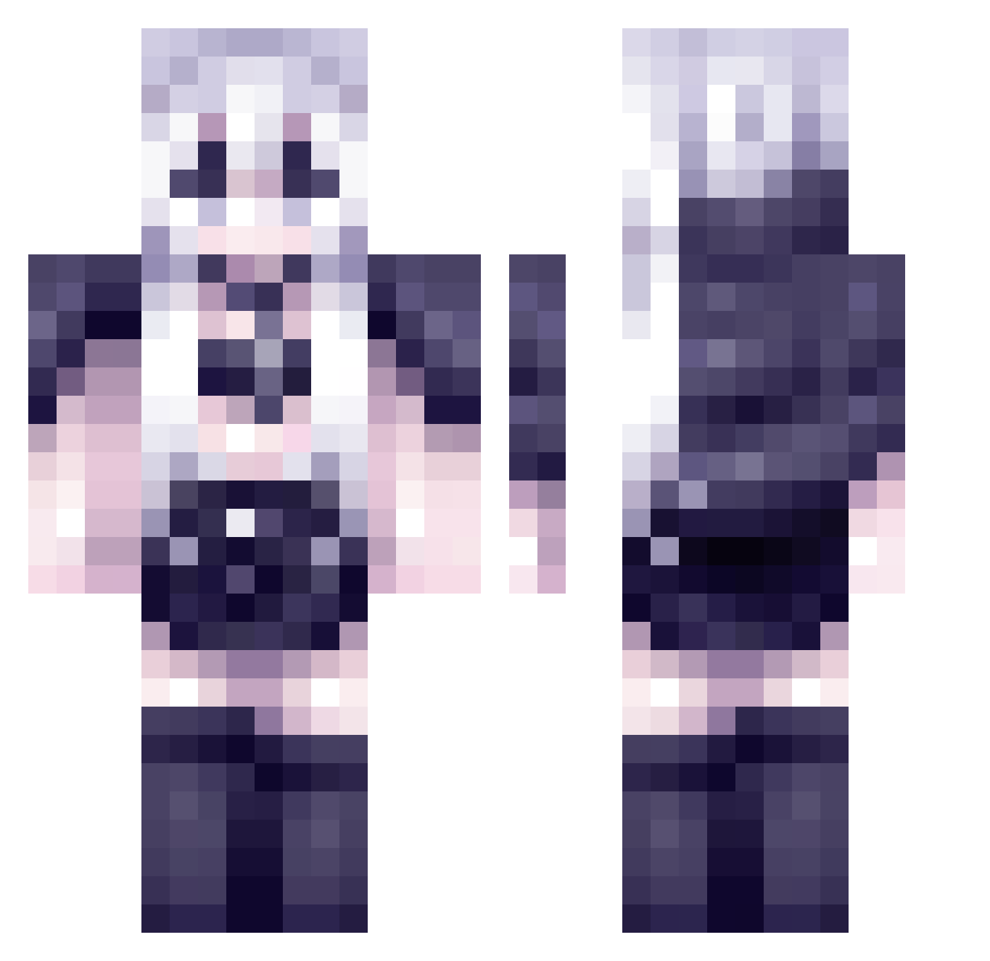 yjs7561 Minecraft skin, front and back view