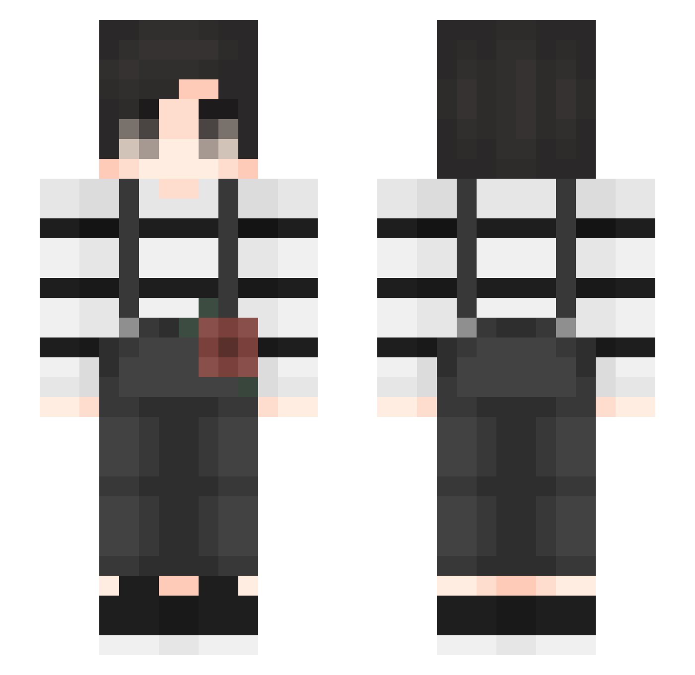 Static7717 Minecraft skin, front and back view