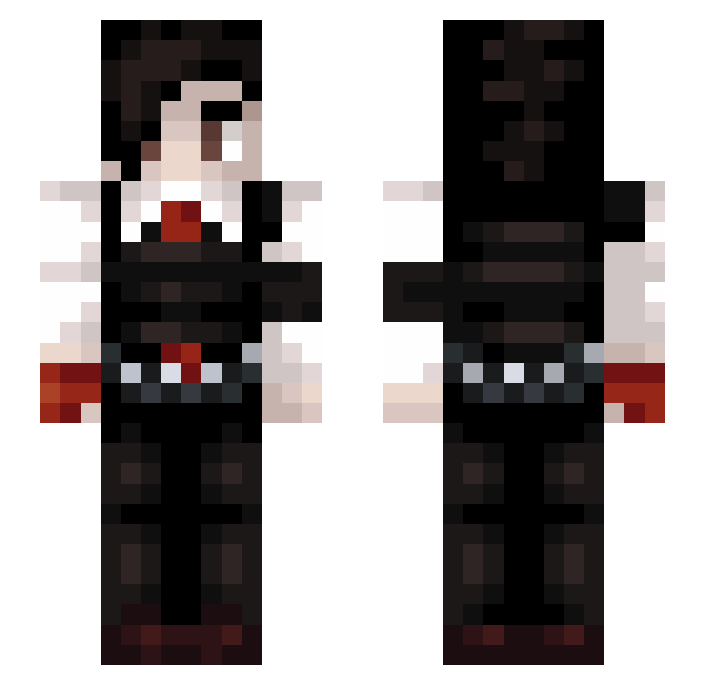 annarexicc Minecraft skin, front and back view