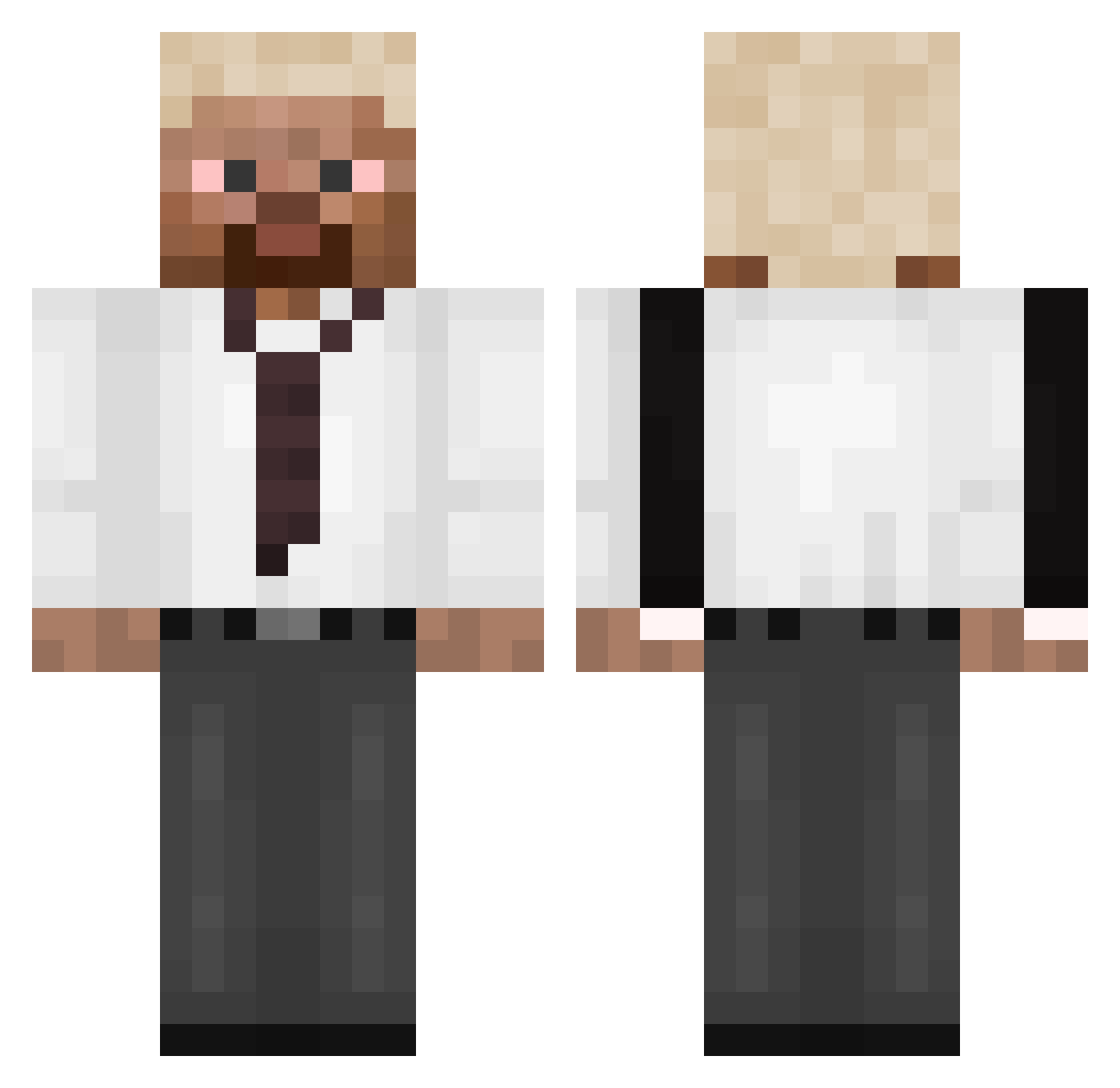 JanekRuchacz Minecraft skin, front and back view