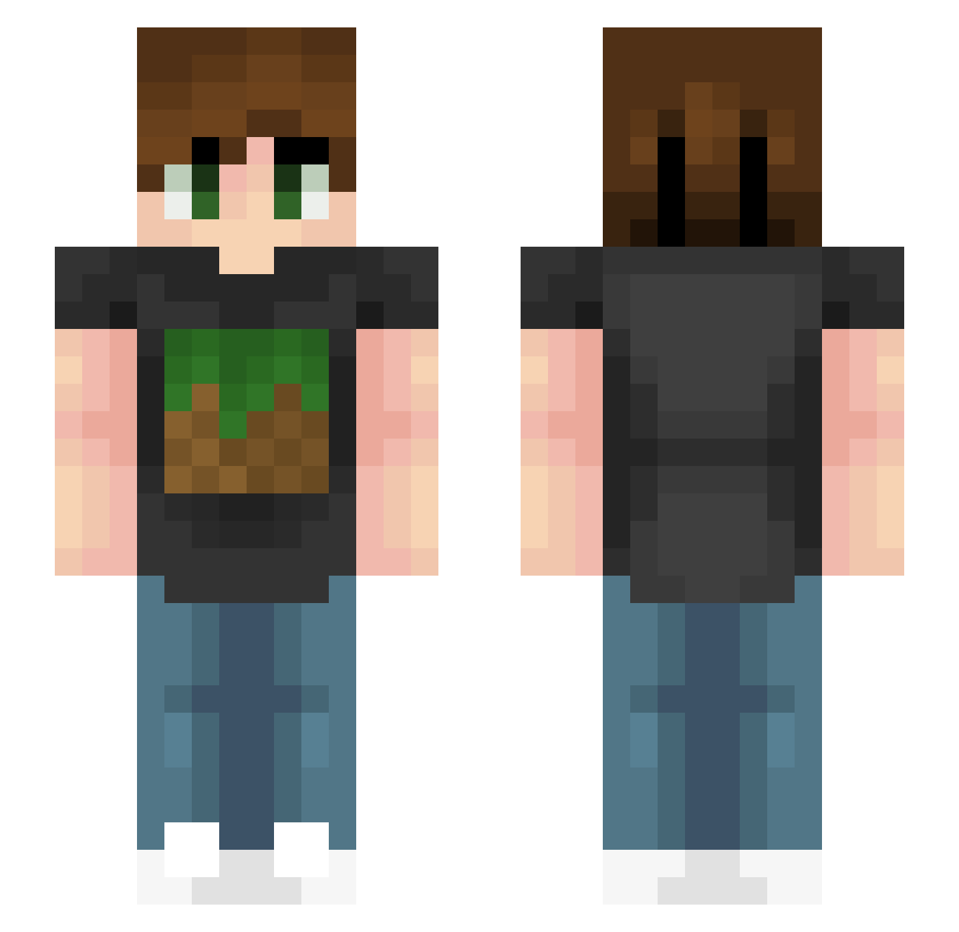 rickykaka97 Minecraft skin, front and back view