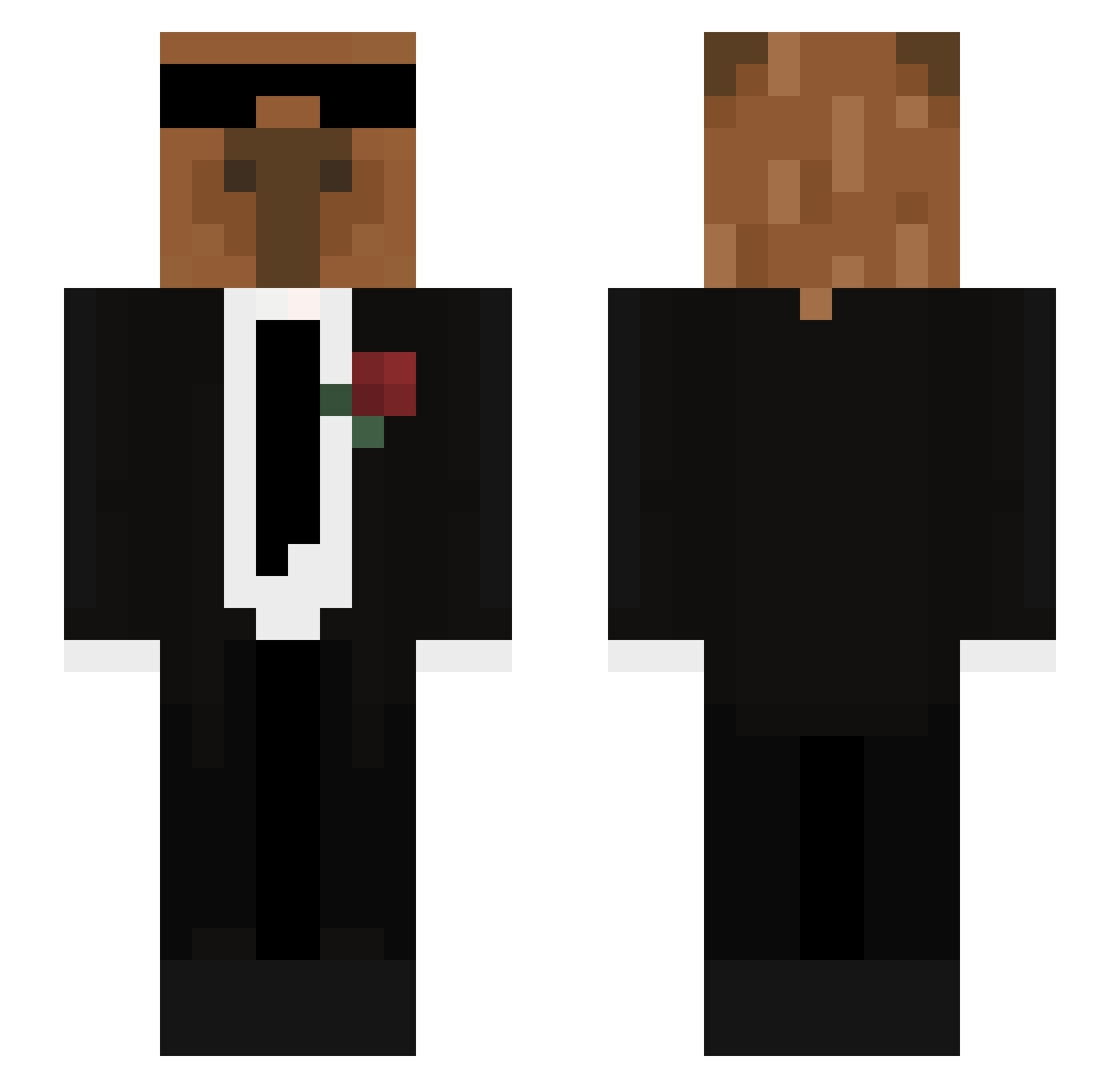 Ivin_Hi Minecraft skin, front and back view
