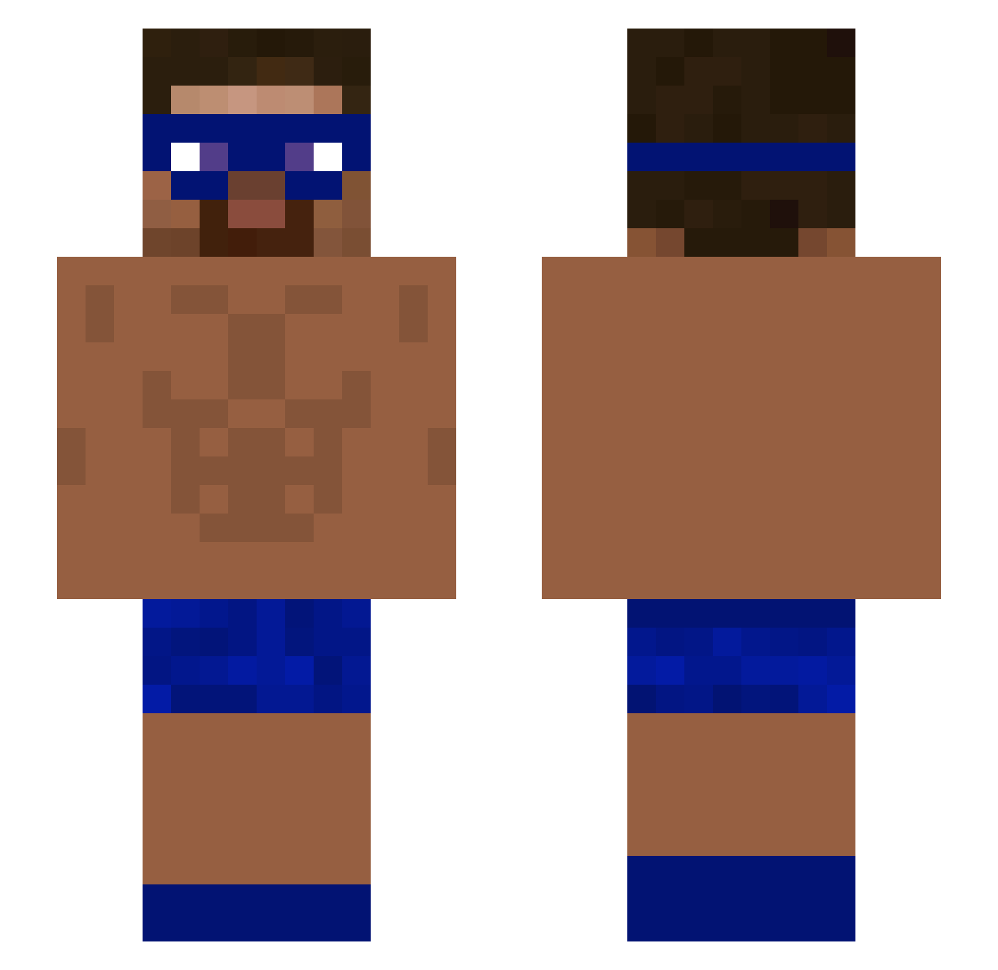 BabisBwbosV1 Minecraft skin, front and back view