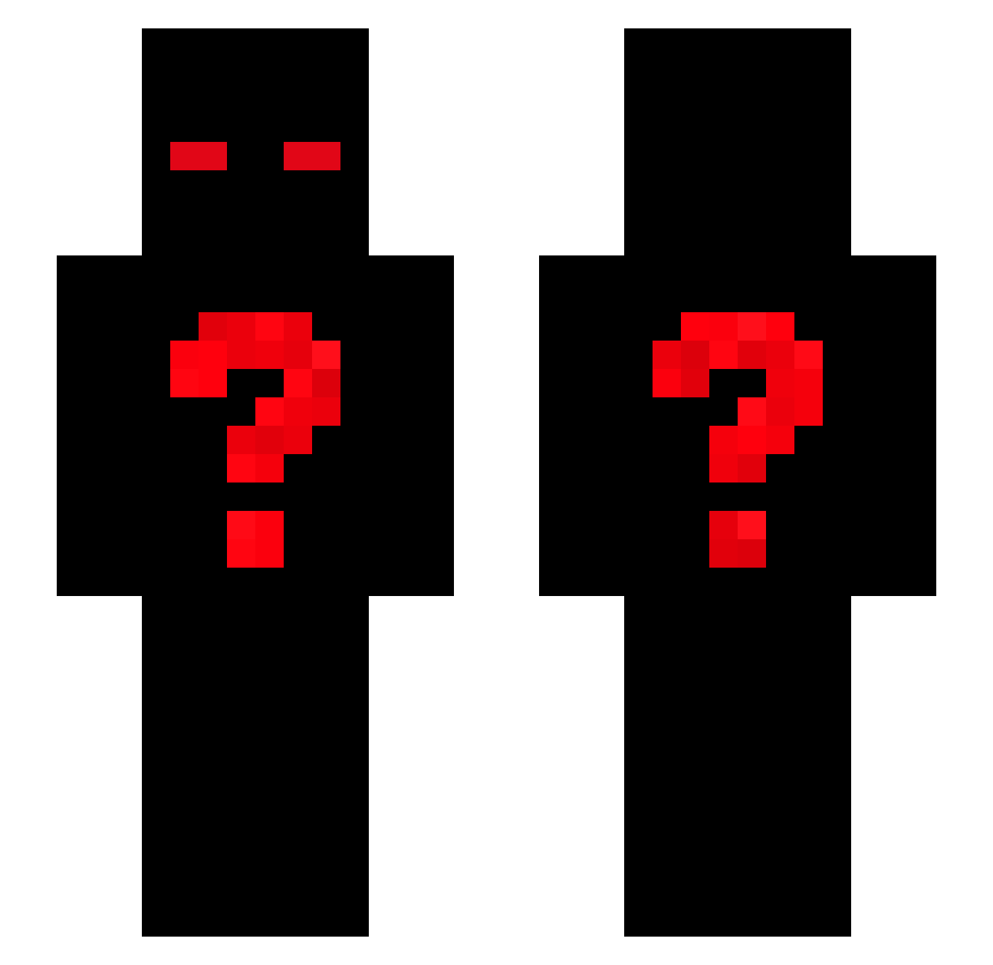 Z44Y Minecraft skin, front and back view