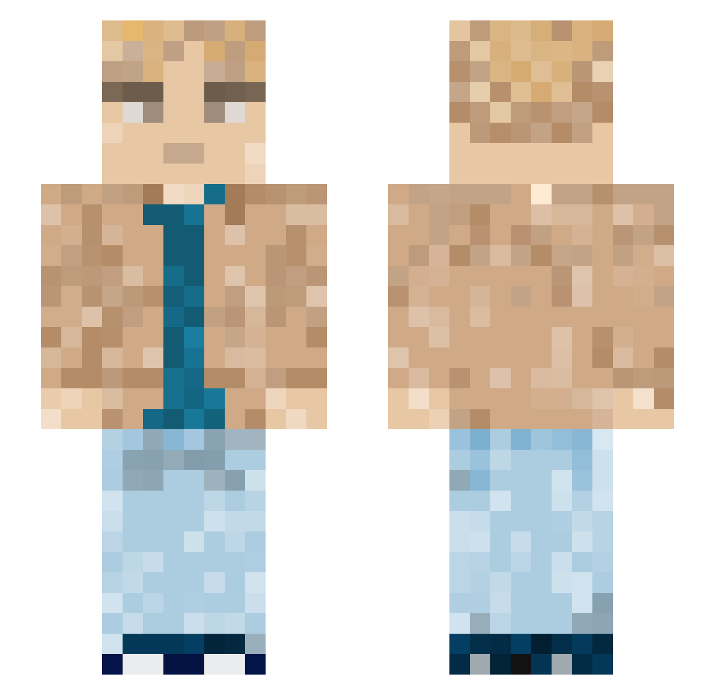 sillygoofy021 Minecraft skin, front and back view