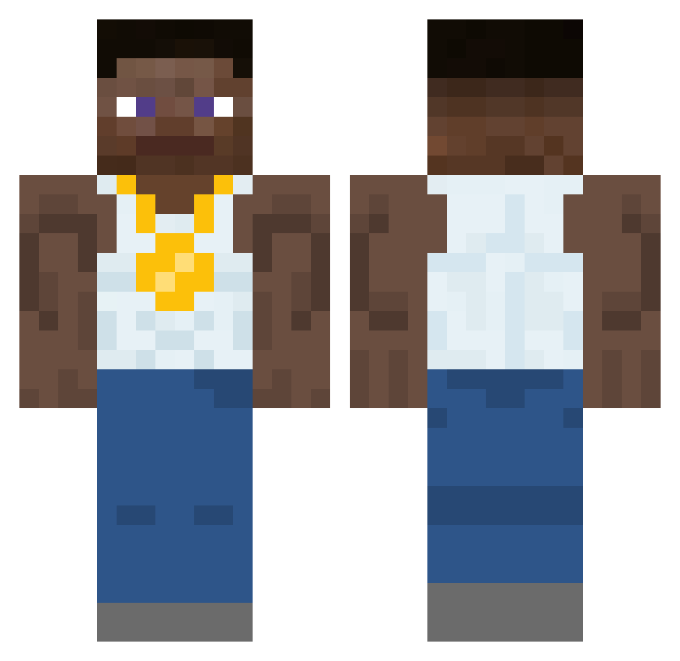 Benji_297ar Minecraft skin, front and back view