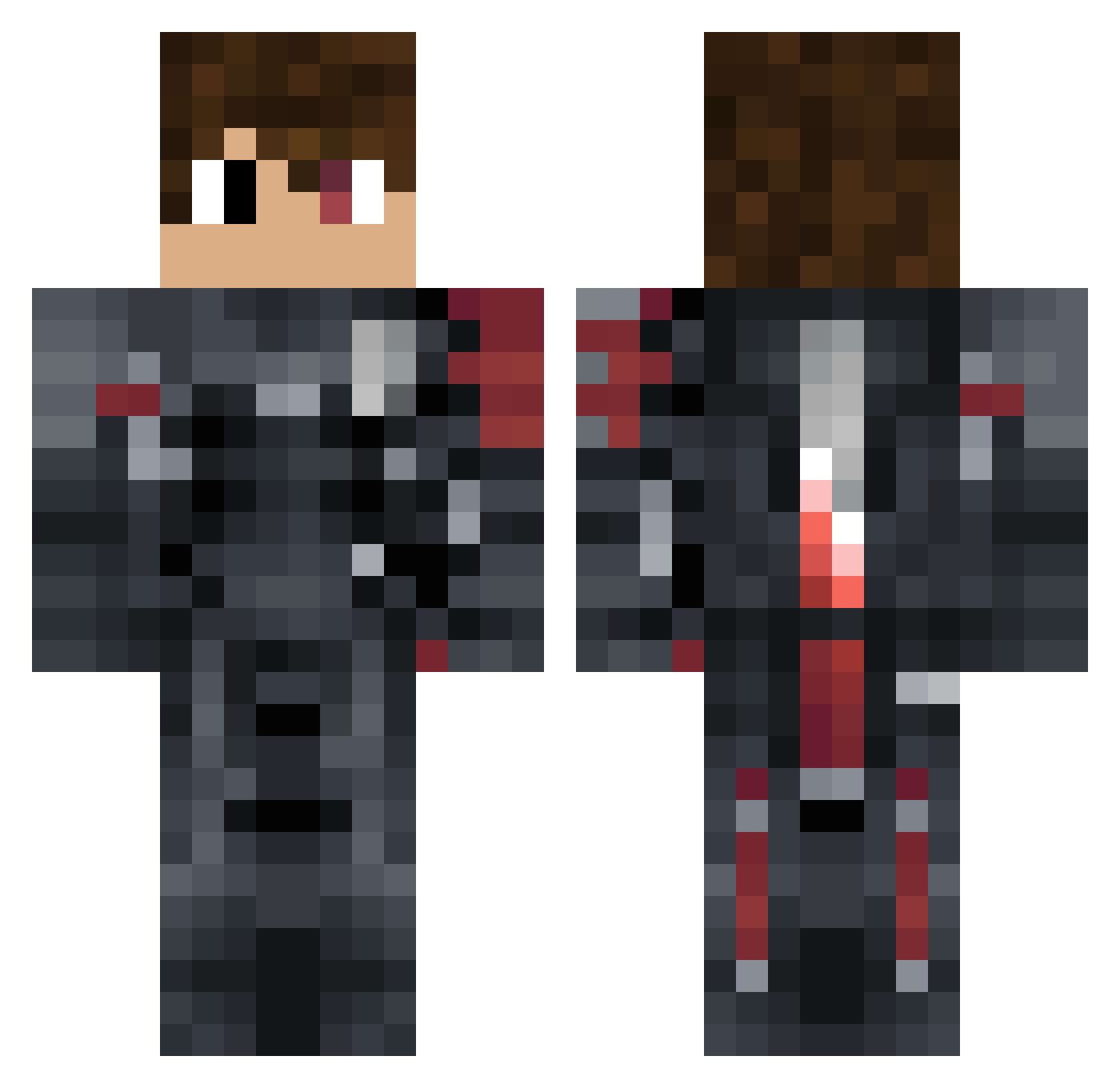 Siwek613 Minecraft skin, front and back view