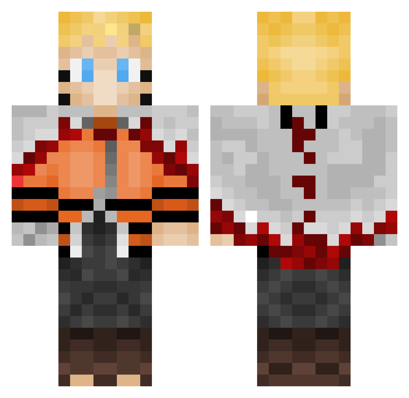 _Lionesss_ Minecraft skin, front and back view