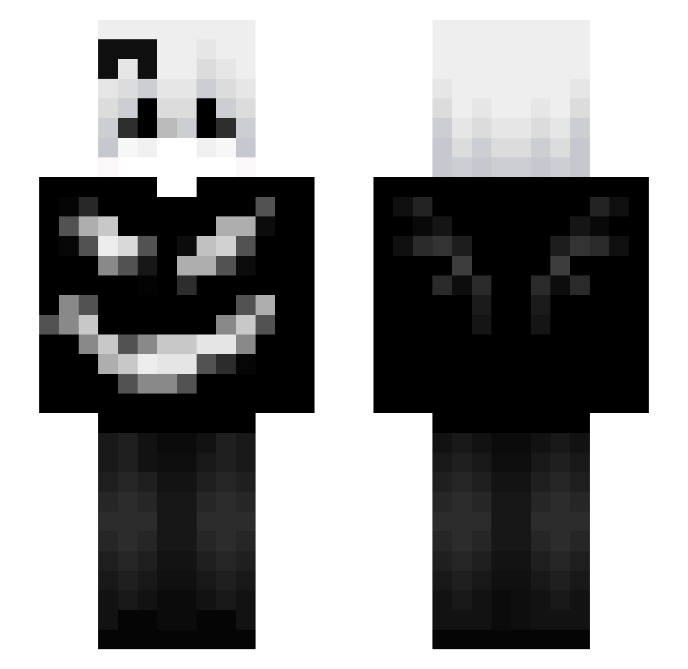 mikeychampp Minecraft skin, front and back view