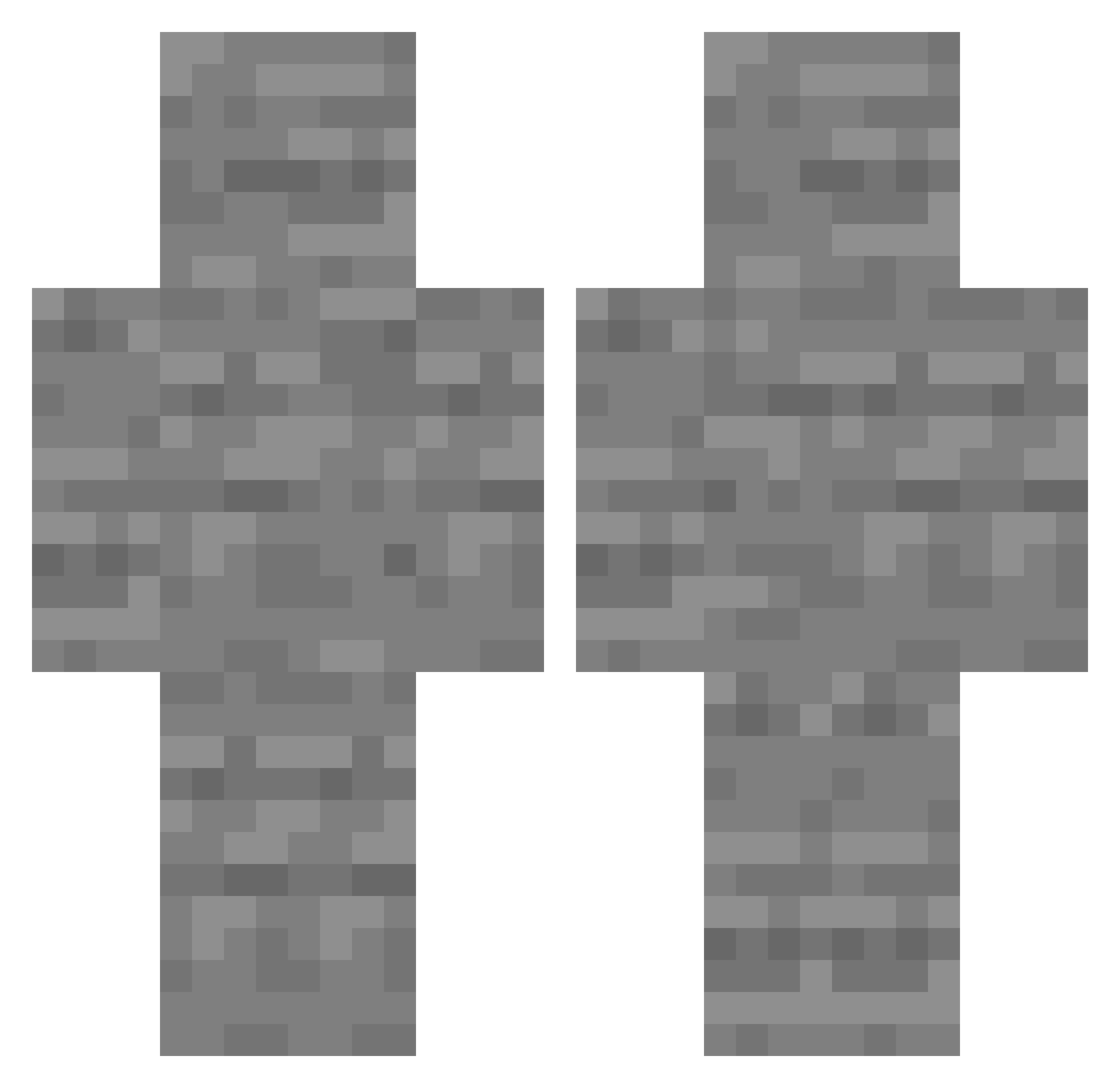 yavers Minecraft skin, front and back view