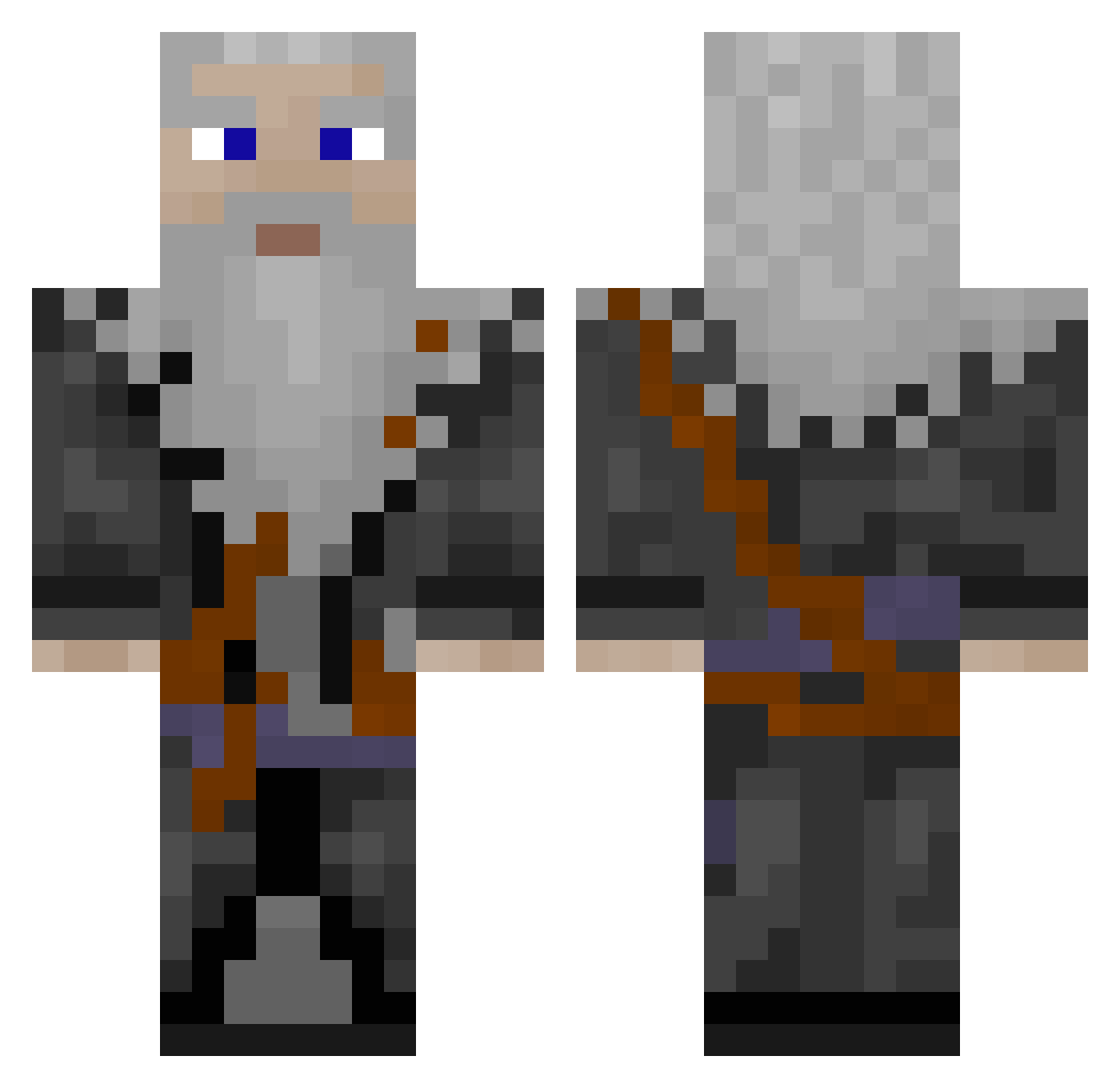 doodoofart1072 Minecraft skin, front and back view