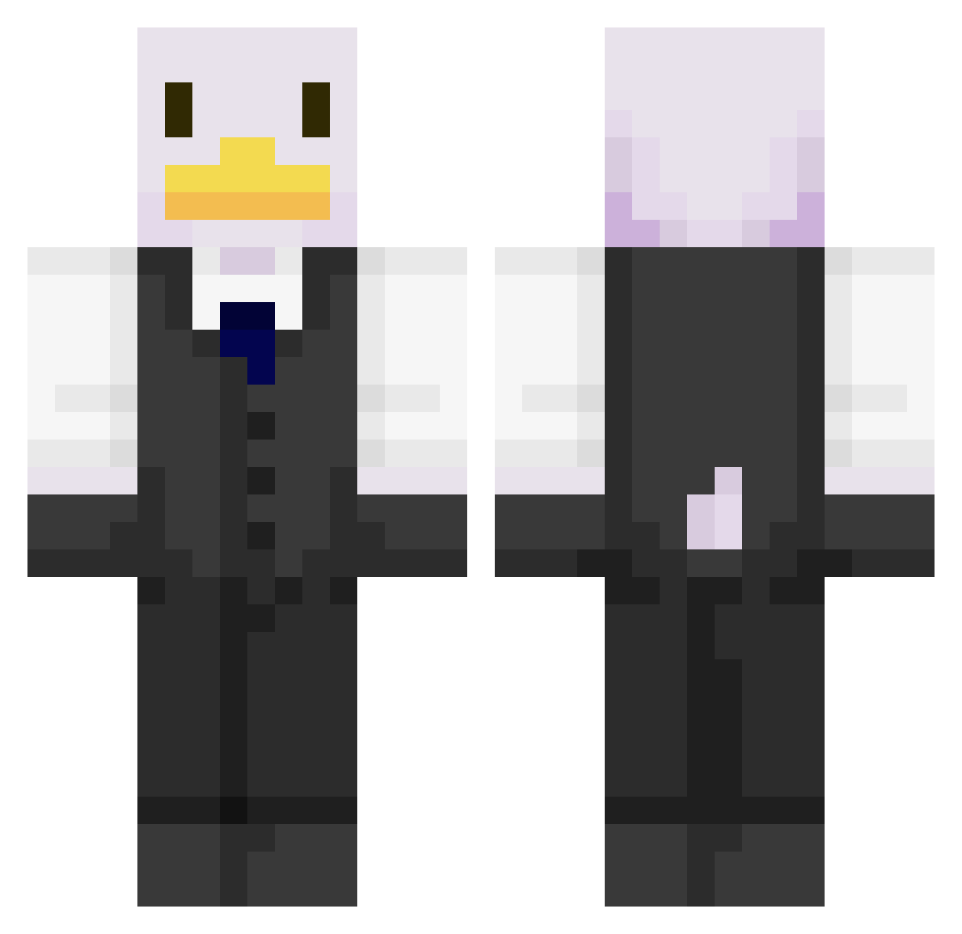 Xx_black_xX7 Minecraft skin, front and back view