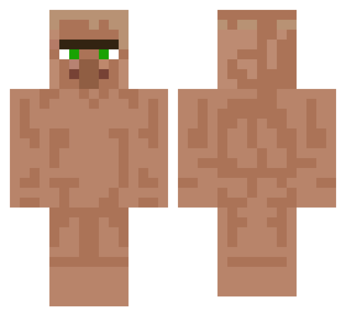 steve_kwon Minecraft skin, front and back view