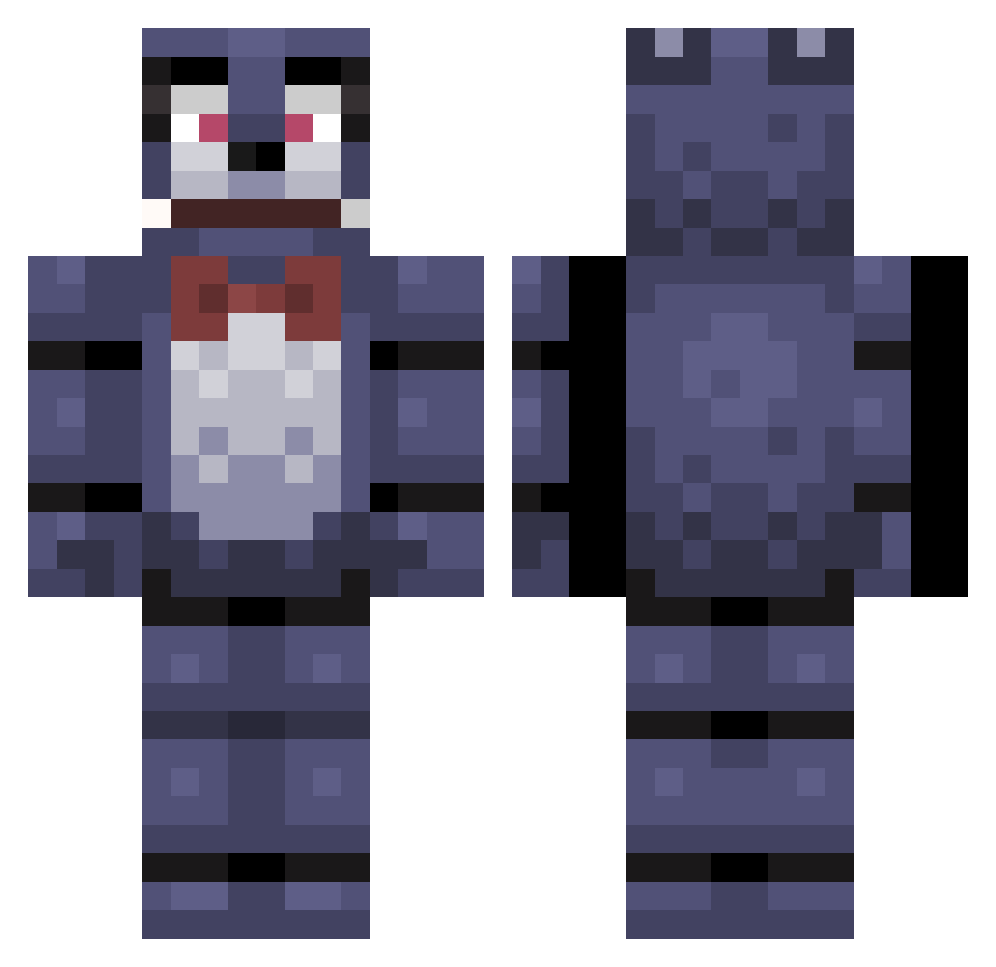 BarbaricBuster Minecraft skin, front and back view