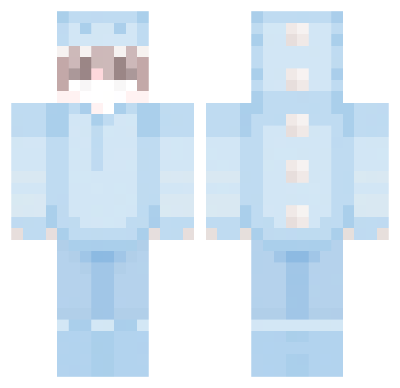 stonecznik Minecraft skin, front and back view