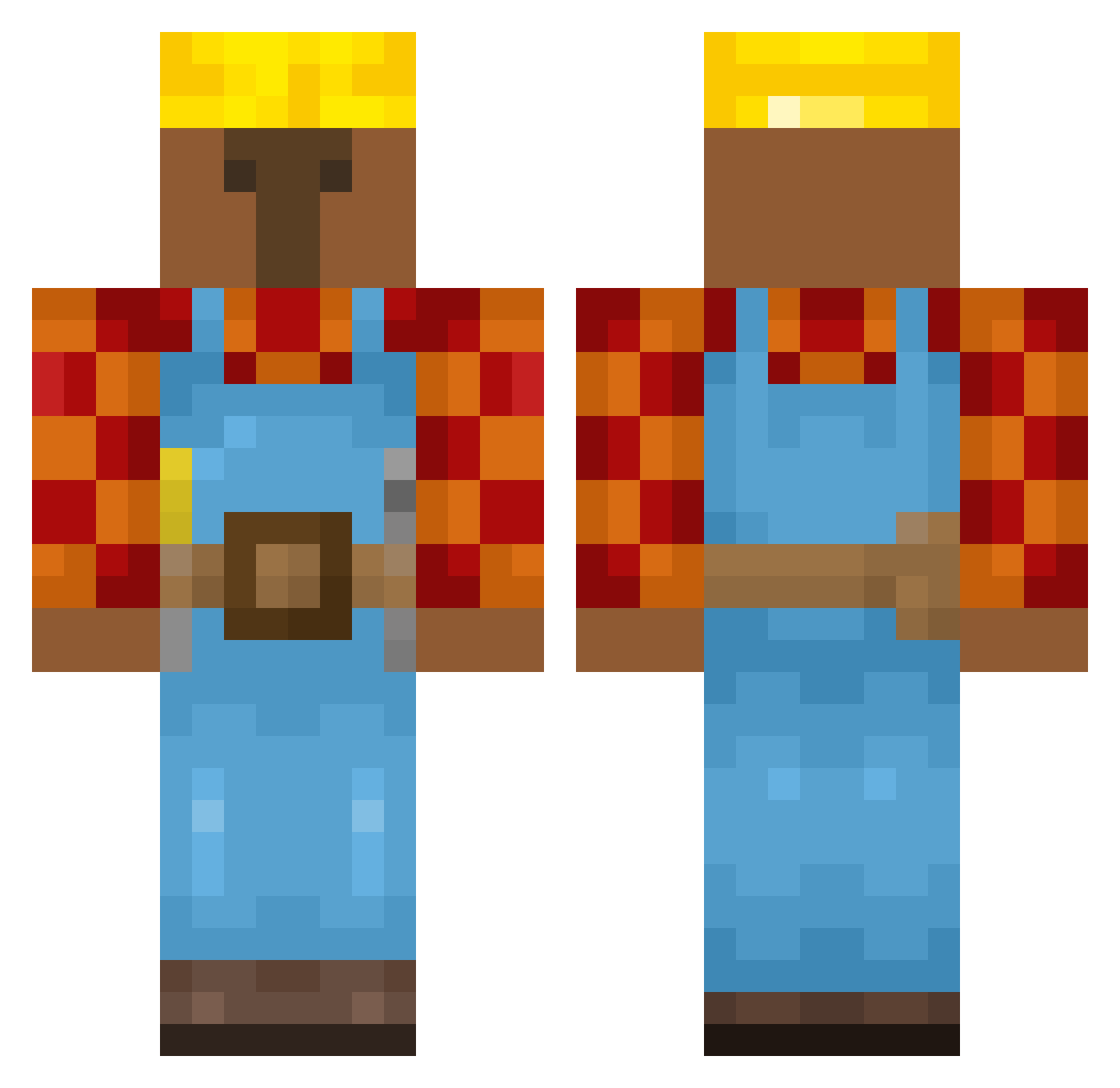 dddmon_ Minecraft skin, front and back view