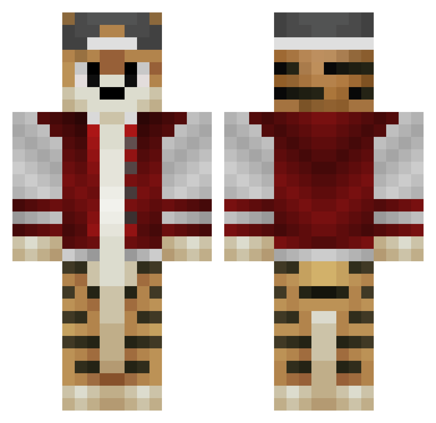 Synatikx_ Minecraft skin, front and back view
