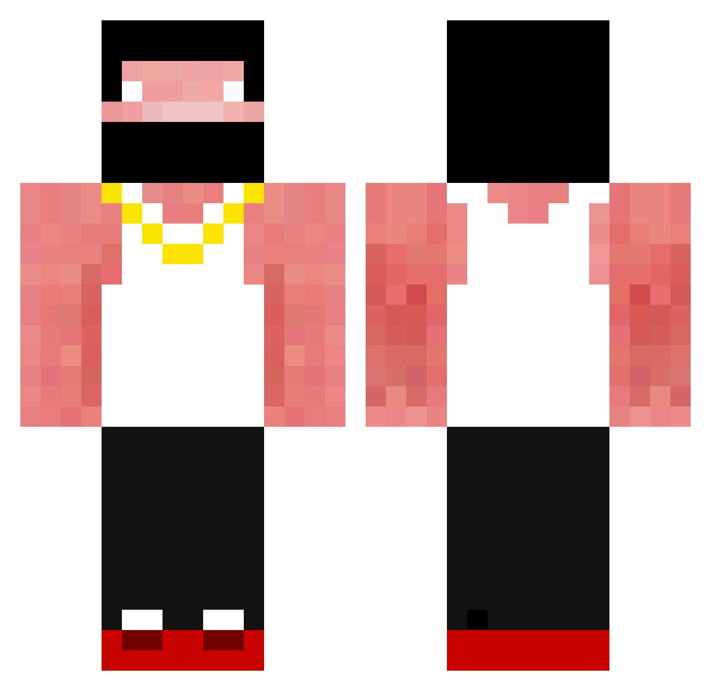 PigMaster426 Minecraft skin, front and back view