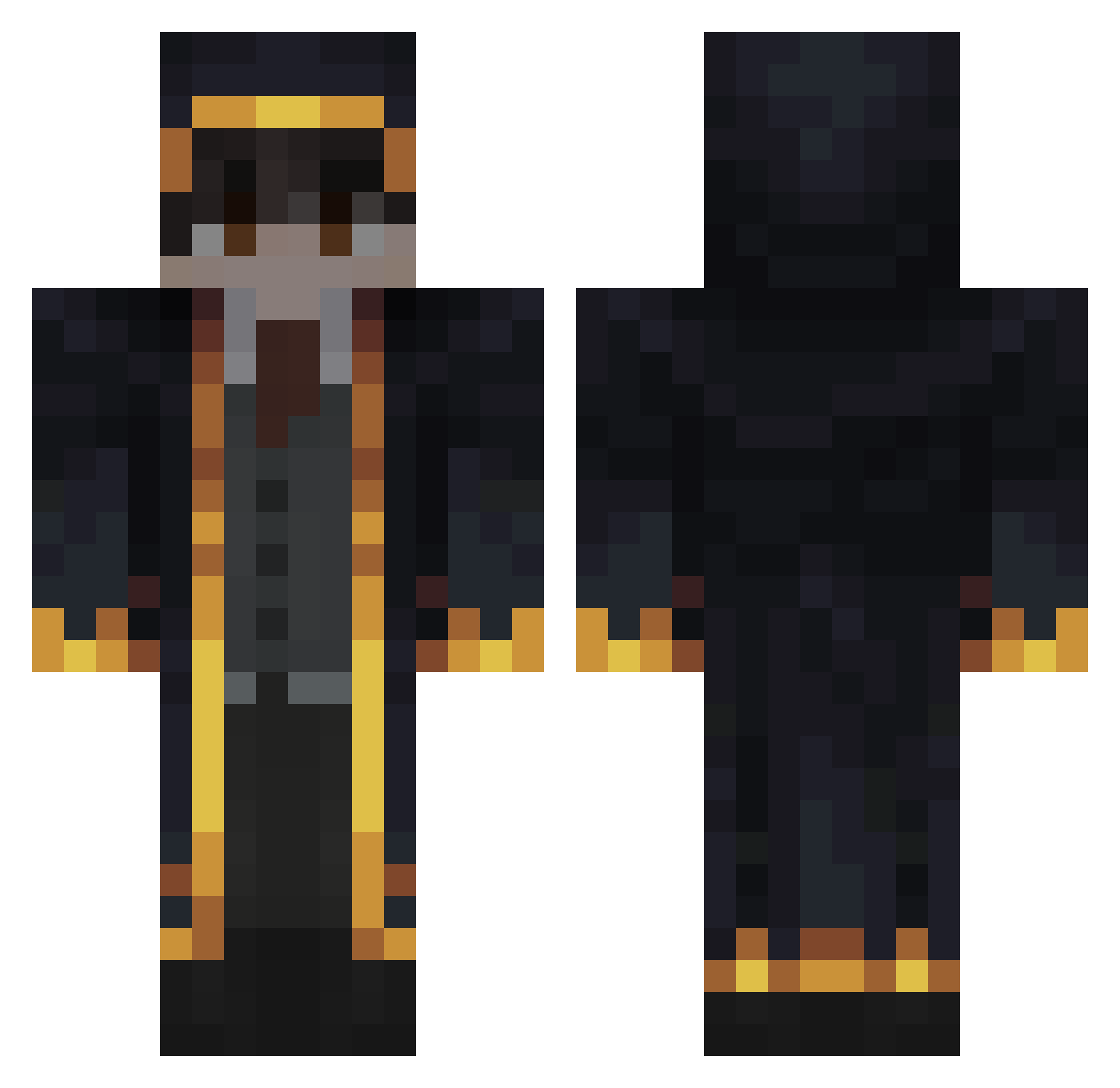 krisbp1029 Minecraft skin, front and back view