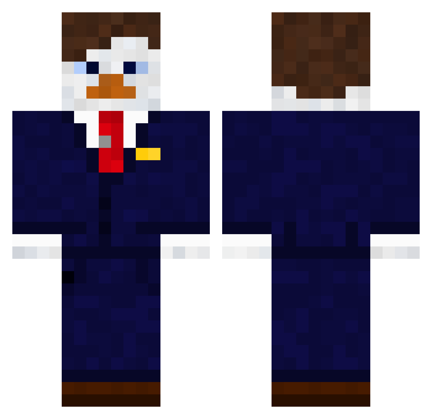 nuggetgoose Minecraft skin, front and back view