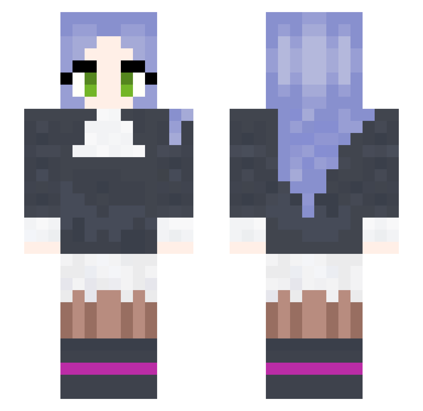 YourMother123452 Minecraft skin, front and back view