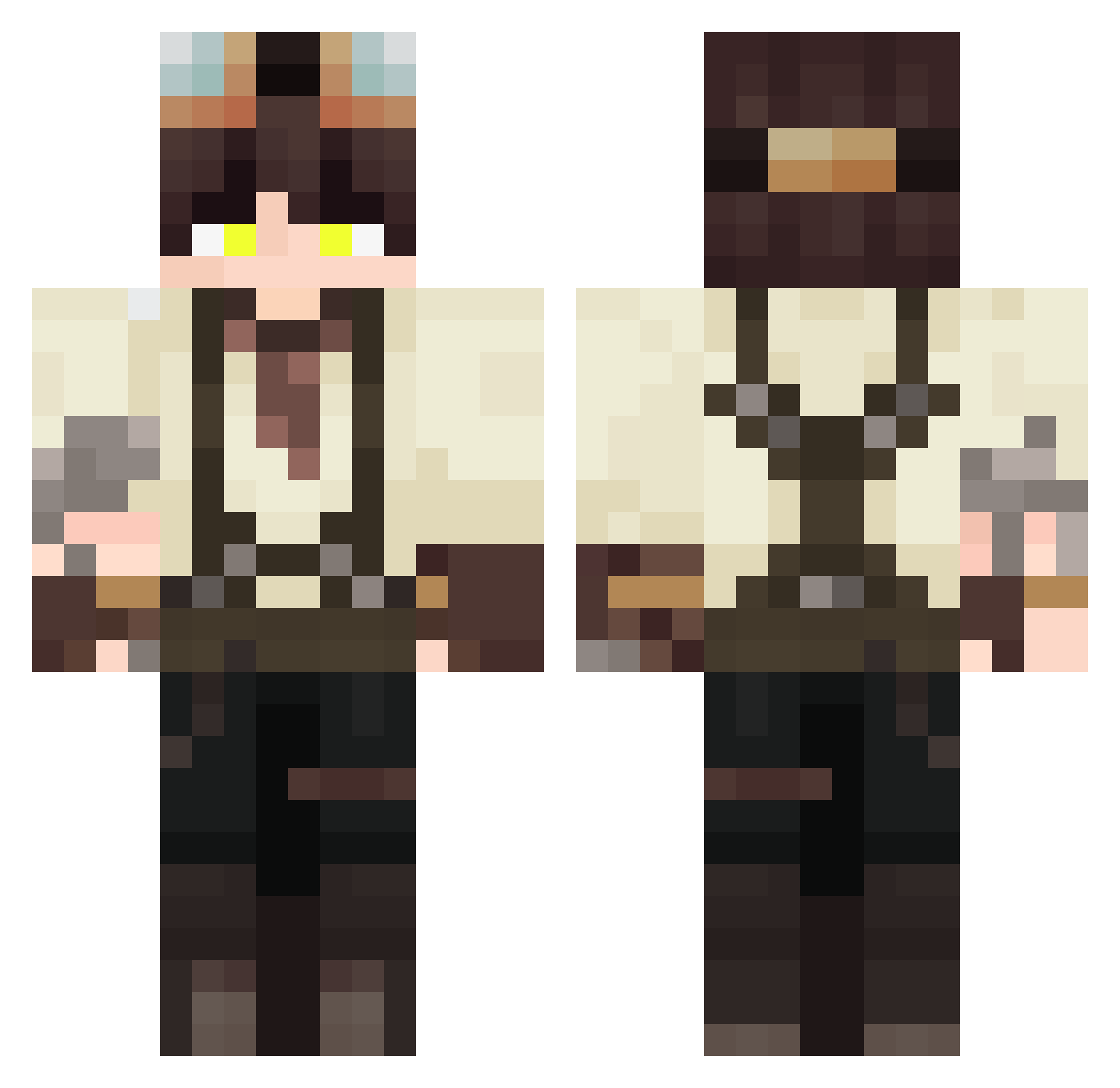 orrrxd Minecraft skin, front and back view