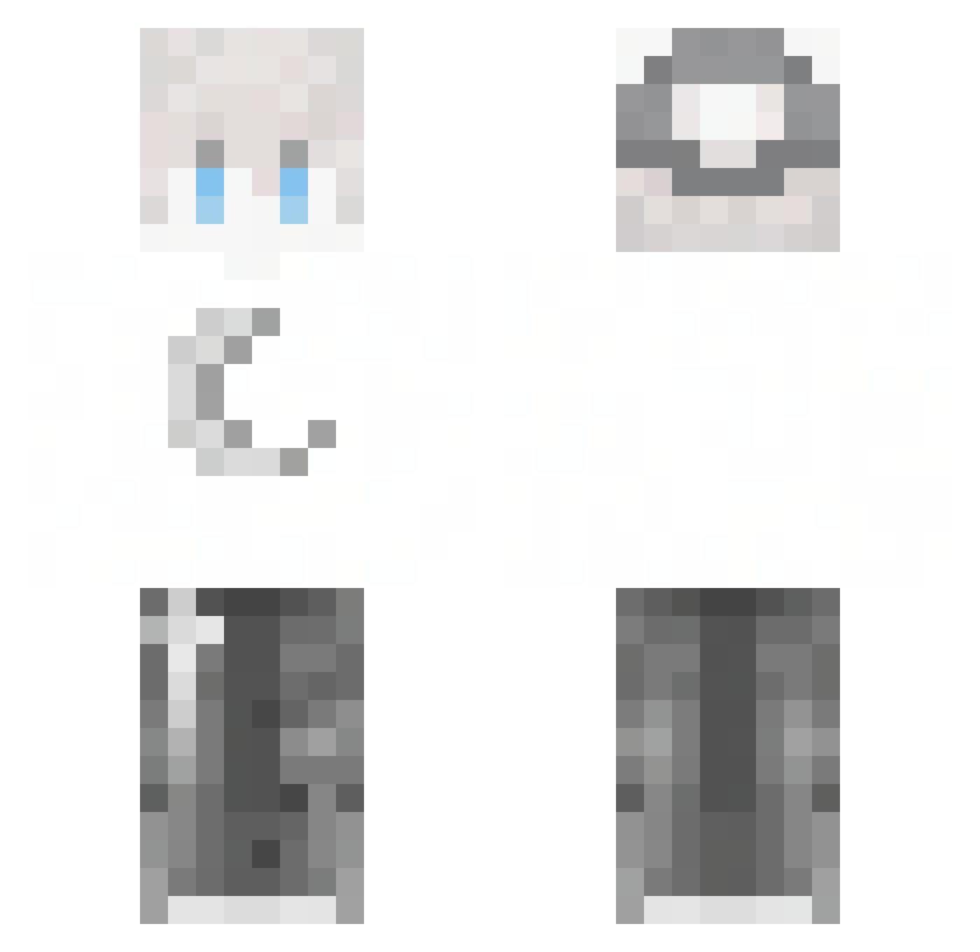 vasus_huj Minecraft skin, front and back view
