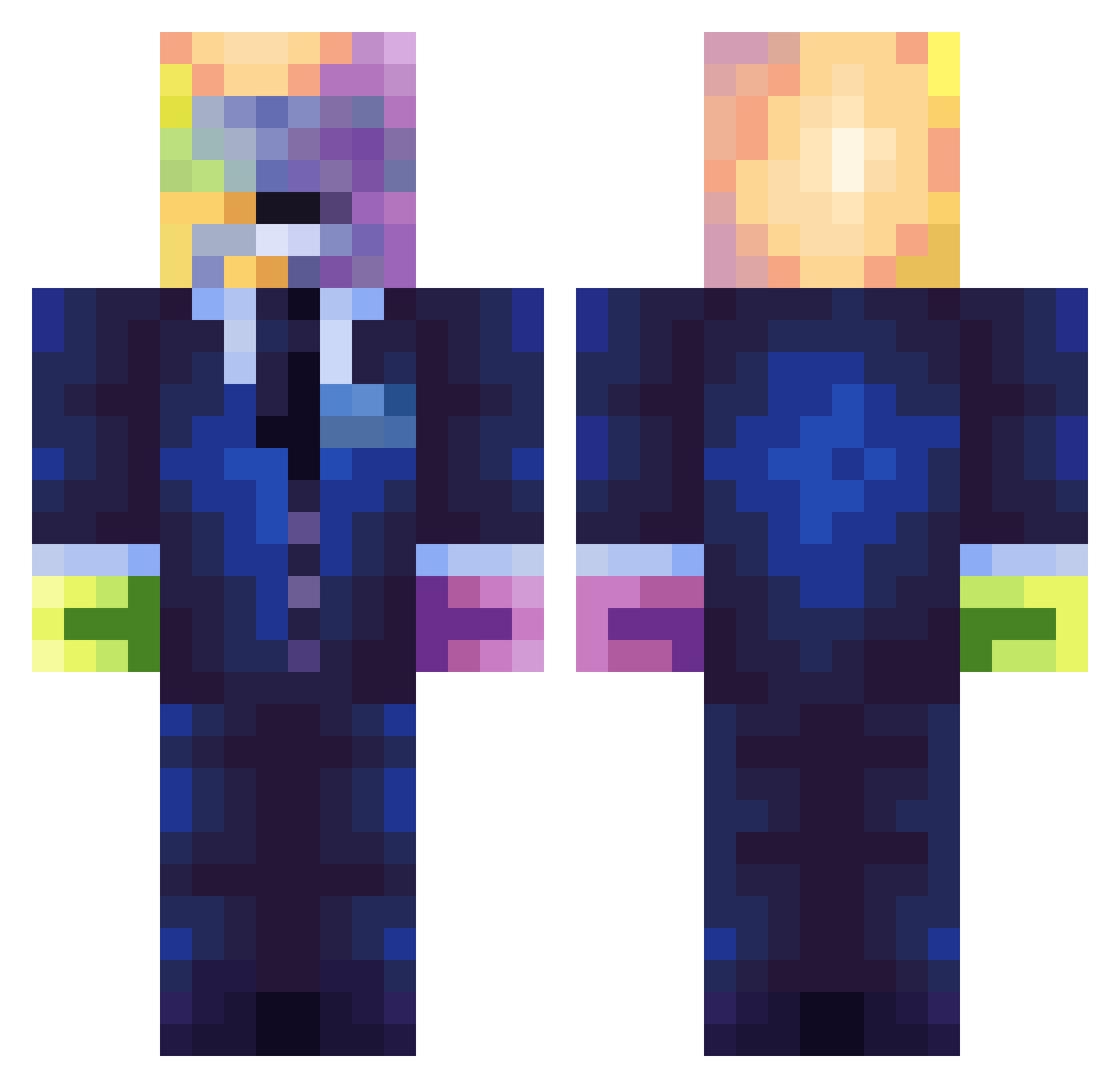 diog0_h Minecraft skin, front and back view