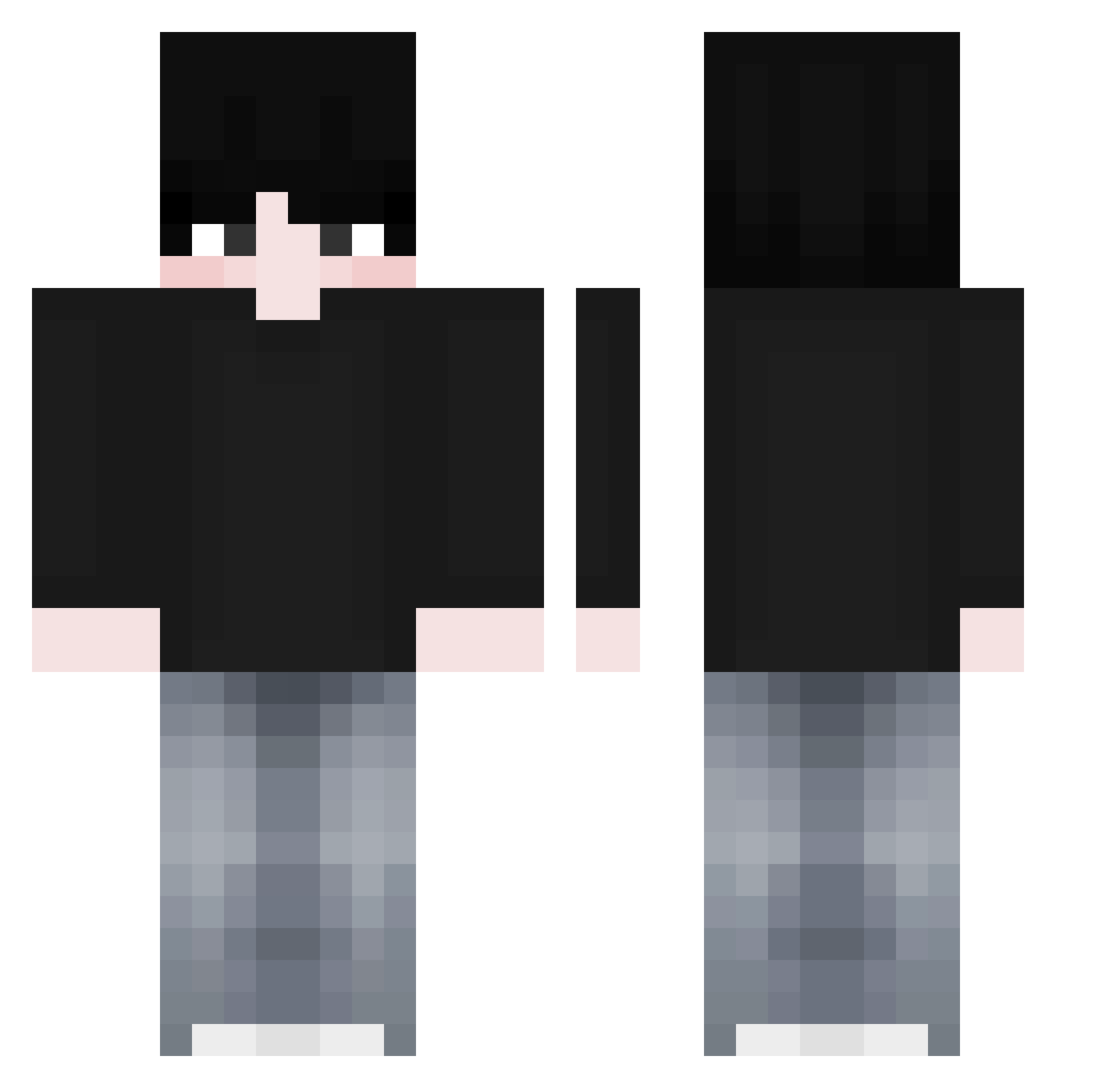 Superconductor_ Minecraft skin, front and back view