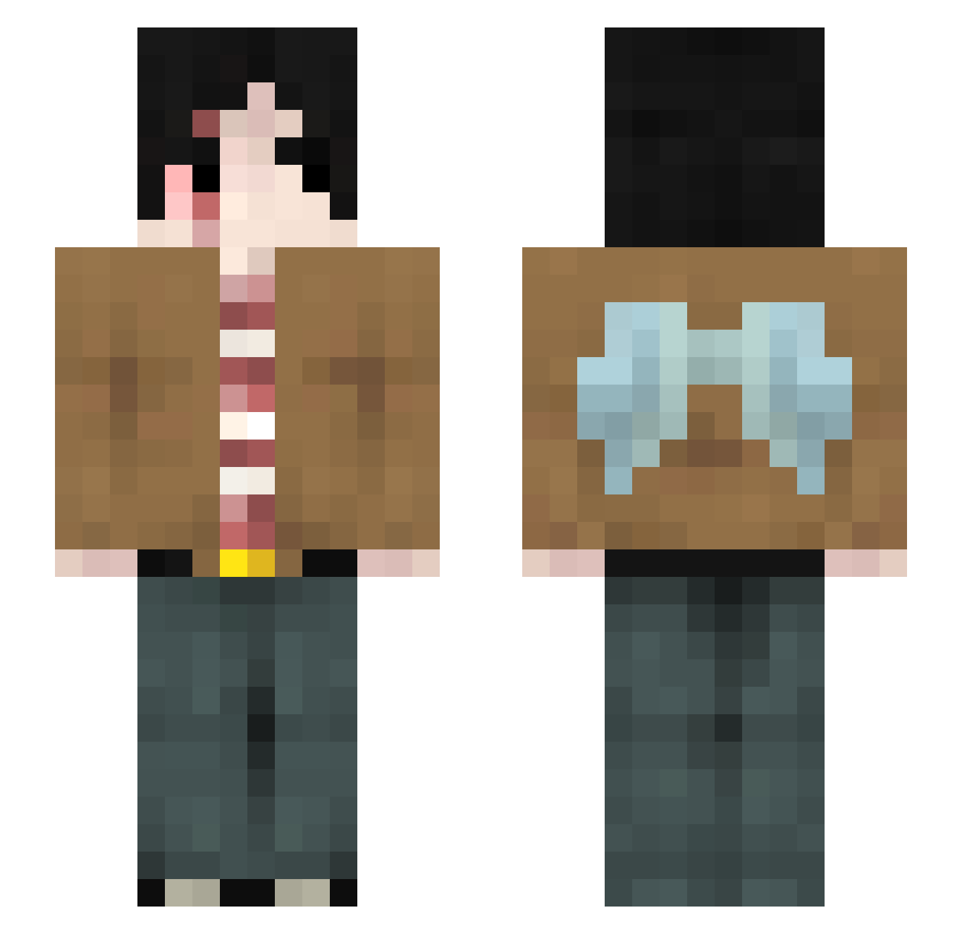 Egorzik Minecraft skin, front and back view