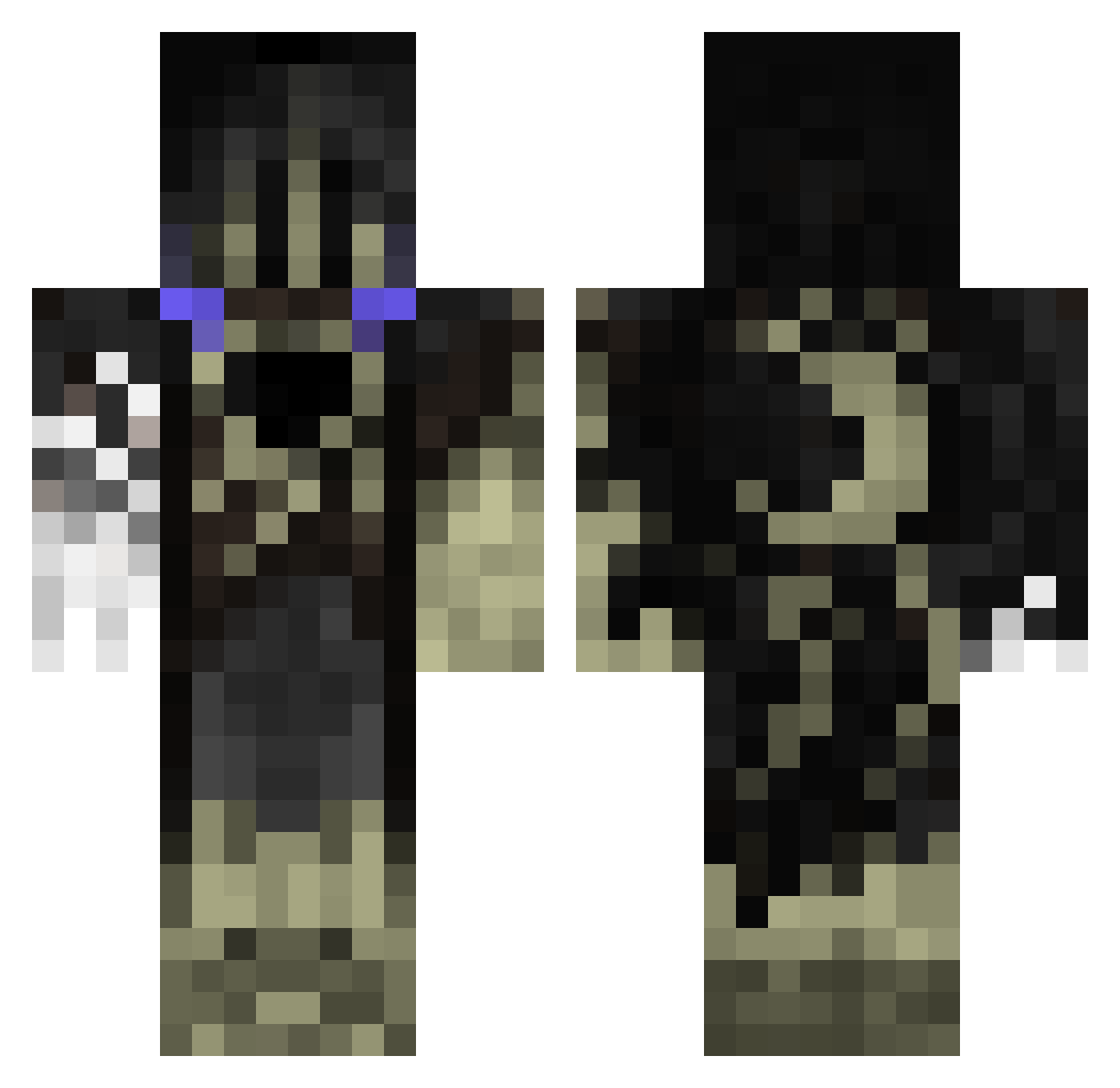_VANTA_ Minecraft skin, front and back view