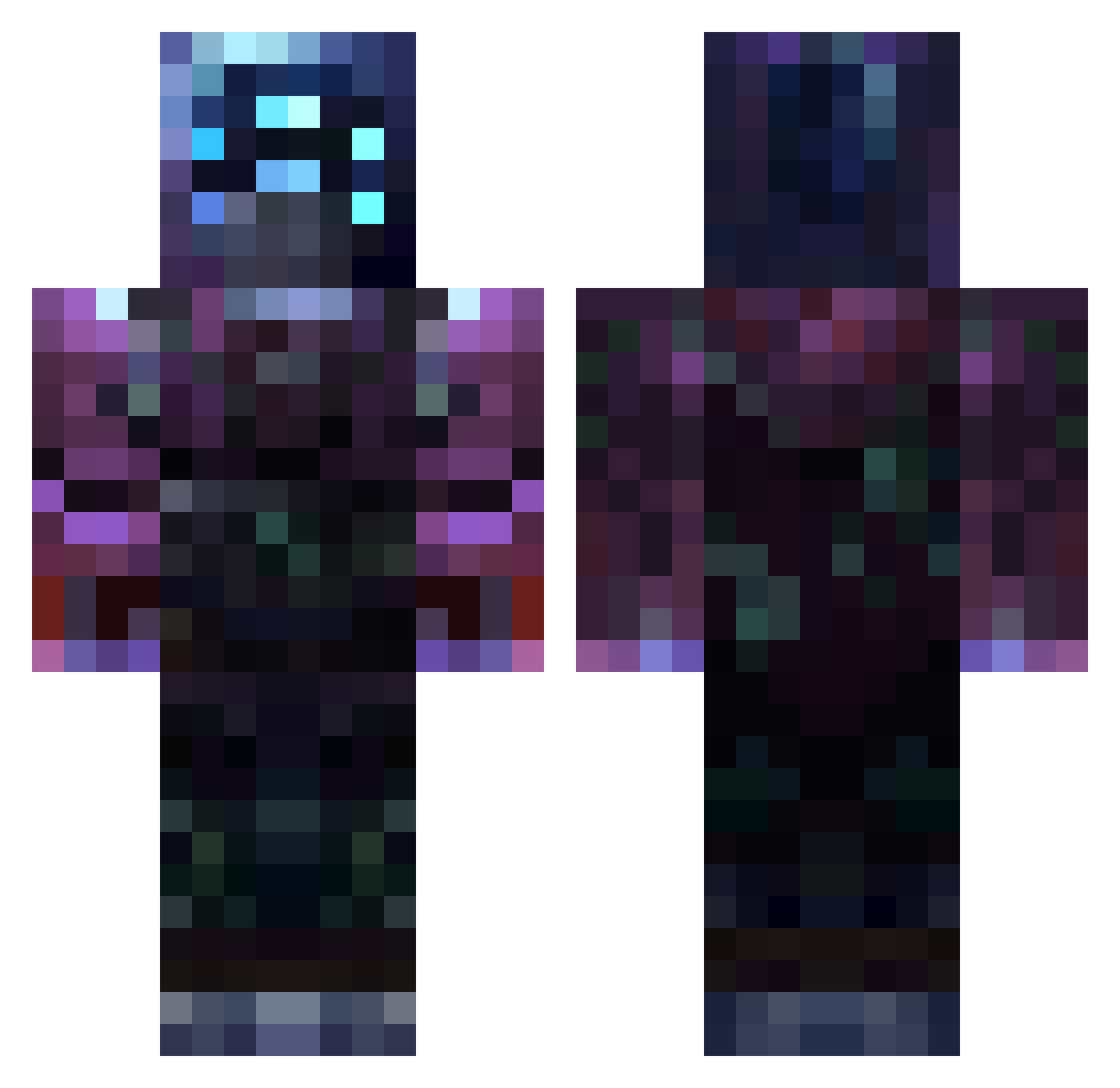 torsken04 Minecraft skin, front and back view
