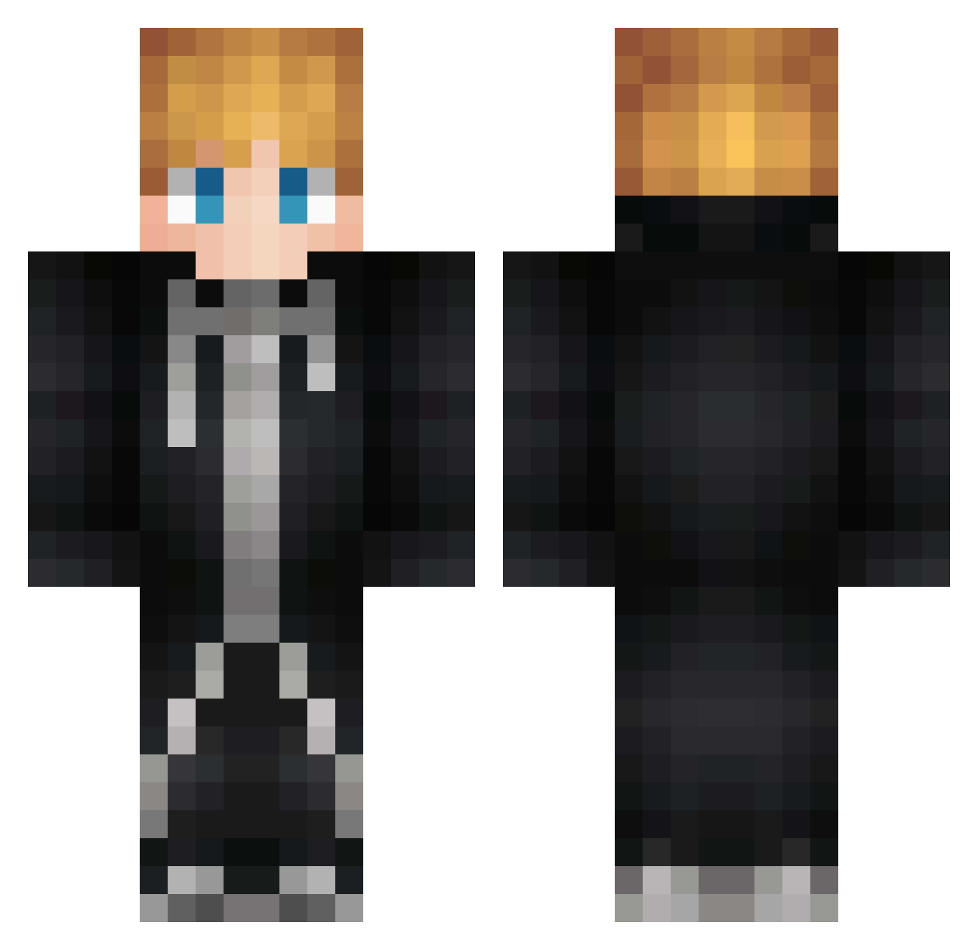 Donniexx3 Minecraft skin, front and back view