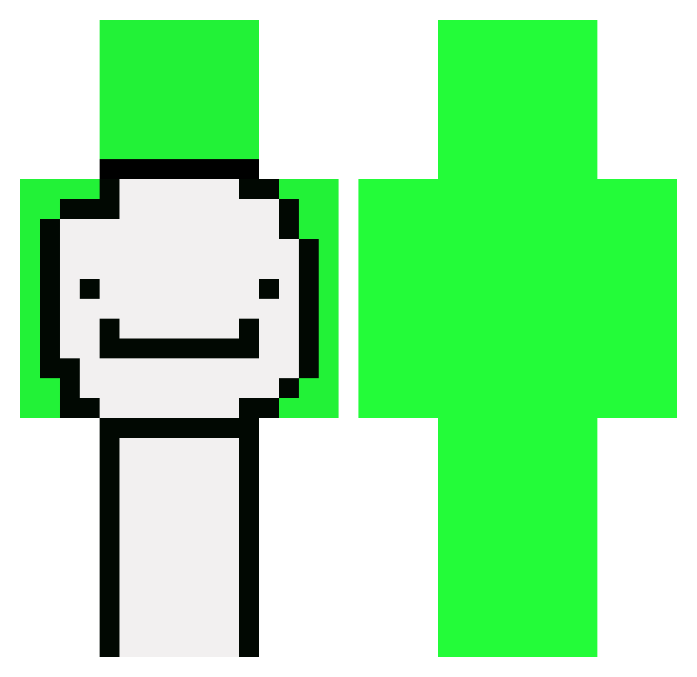 George314159 Minecraft skin, front and back view