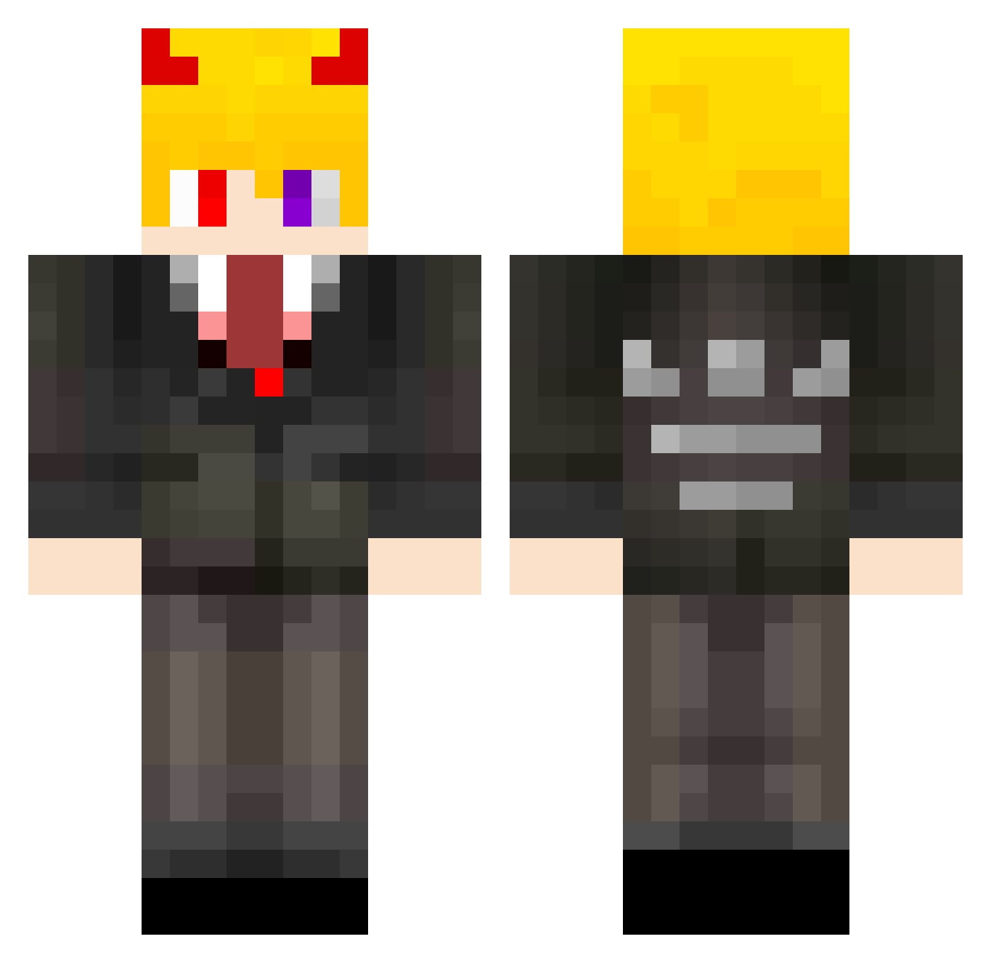 N4ziVoid Minecraft skin, front and back view
